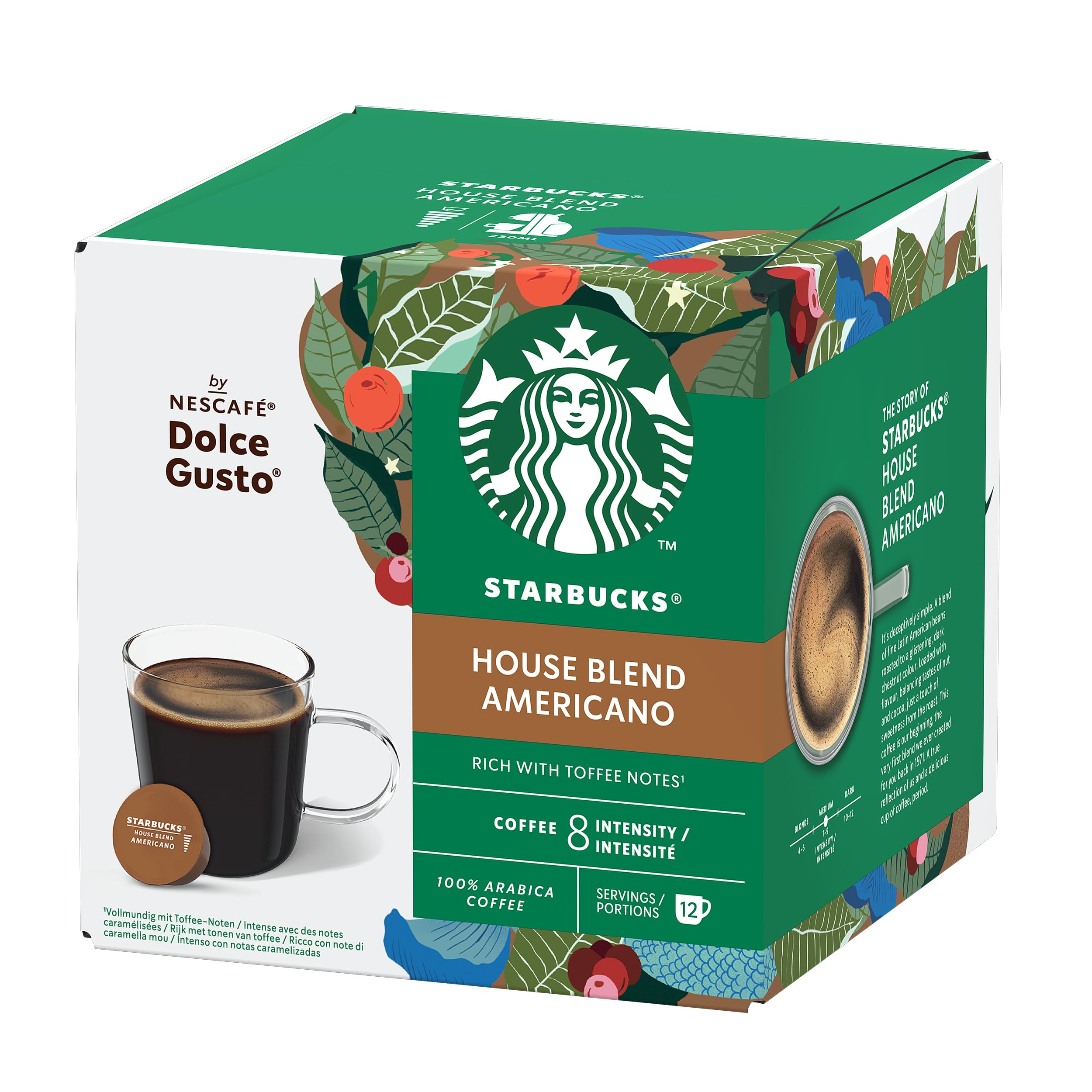 STARBUCKS Americano House Blend Medium Roast Coffee Pods for NESCAFÉ Dolce Gusto | 72 Count (6 x 12) 3