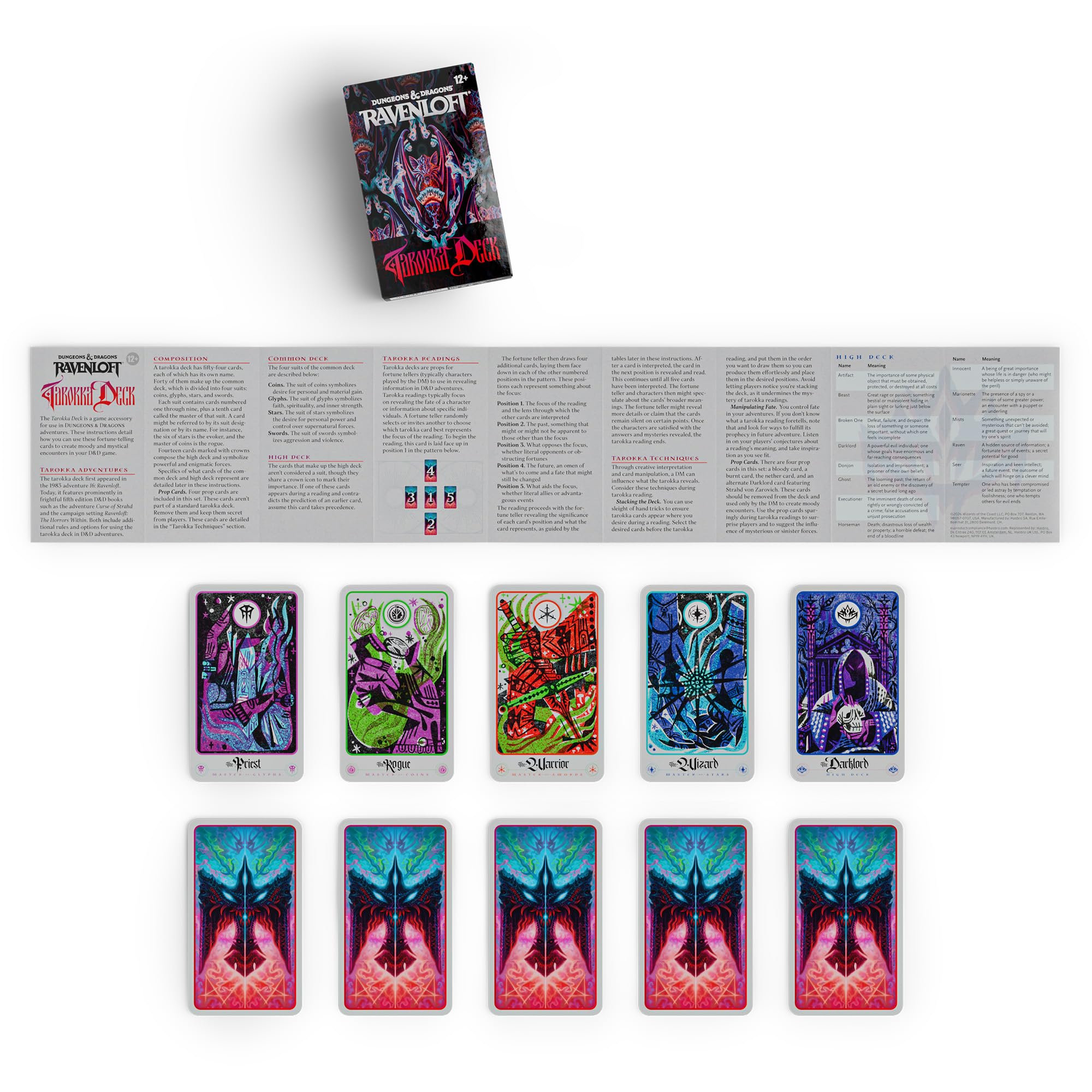 Dungeons & Dragons Ravenloft: The Horrors Within Tarokka Deck | 54 Cards | Unisex Adult 5