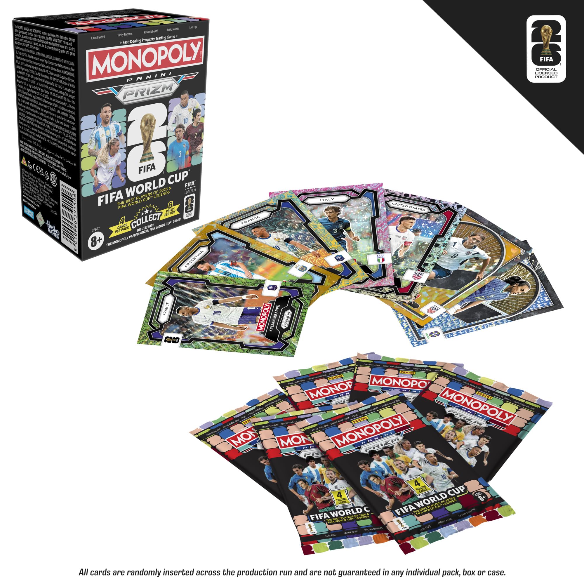Monopoly Panini Prizm FIFA World Cup Trading Cards Booster Box | Includes 24 Cards | Ages 8+ 3