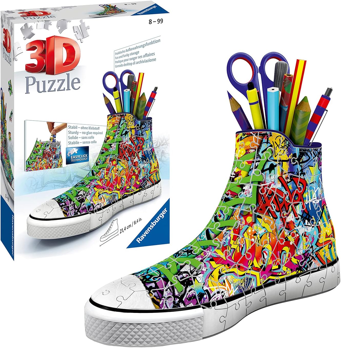 Ravensburger Graffiti Trainer 3D Jigsaw Puzzle - 108 Pieces for Kids 8 Years Up
