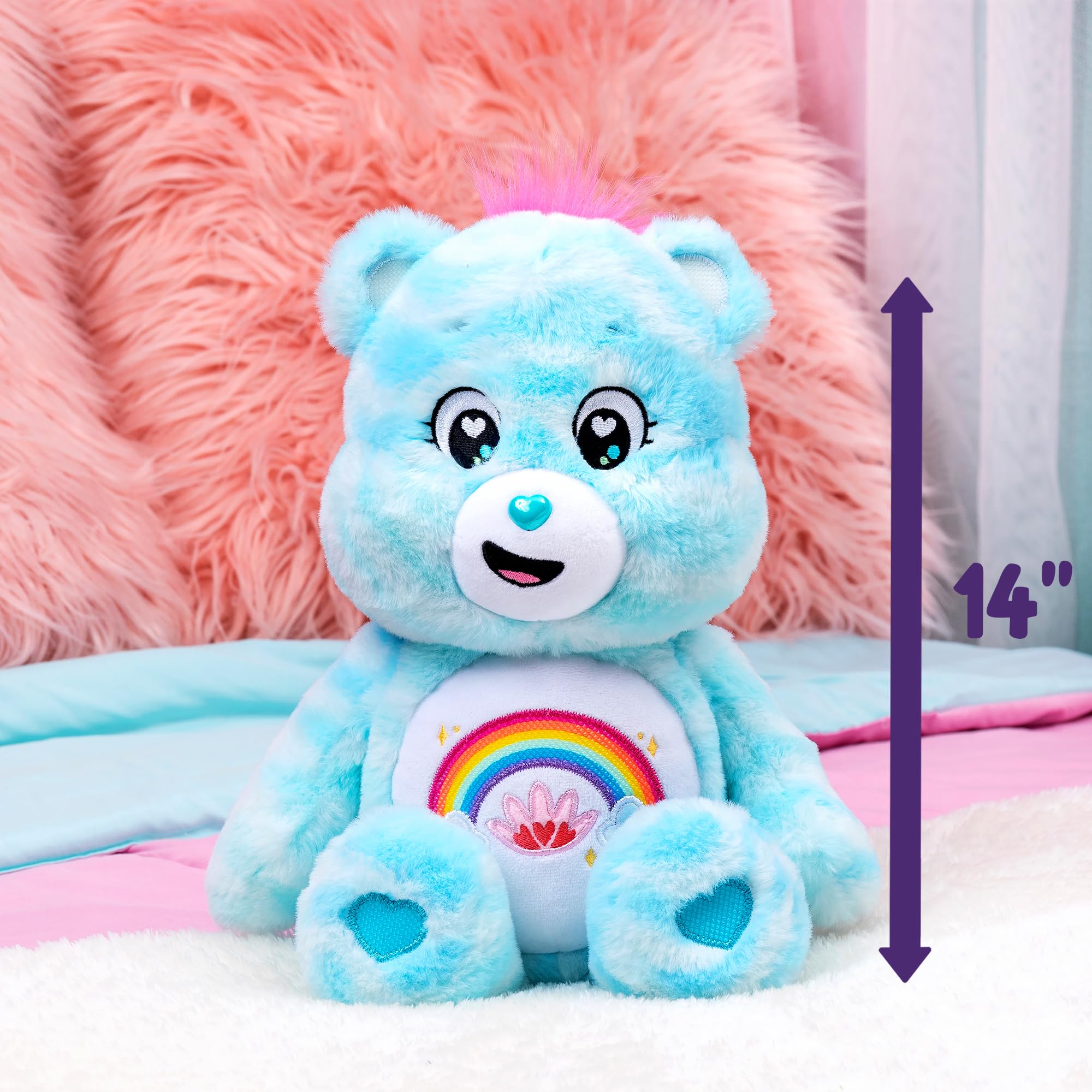 Basic Fun Care Bears Sweet Serenity Bear Plush - 35cm Medium Size | Eco-Friendly | Ages 3+ 9