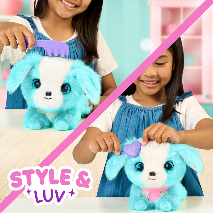 Scruff-a-Luvs Pet Scruffs Blue - Wash & Reveal Mystery Plush Toy, 7.5" Tall
