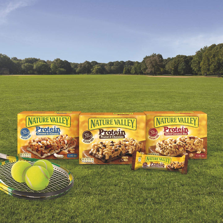 Nature Valley Protein Salted Caramel Nut Gluten Free Cereal Bars 12 x 40g