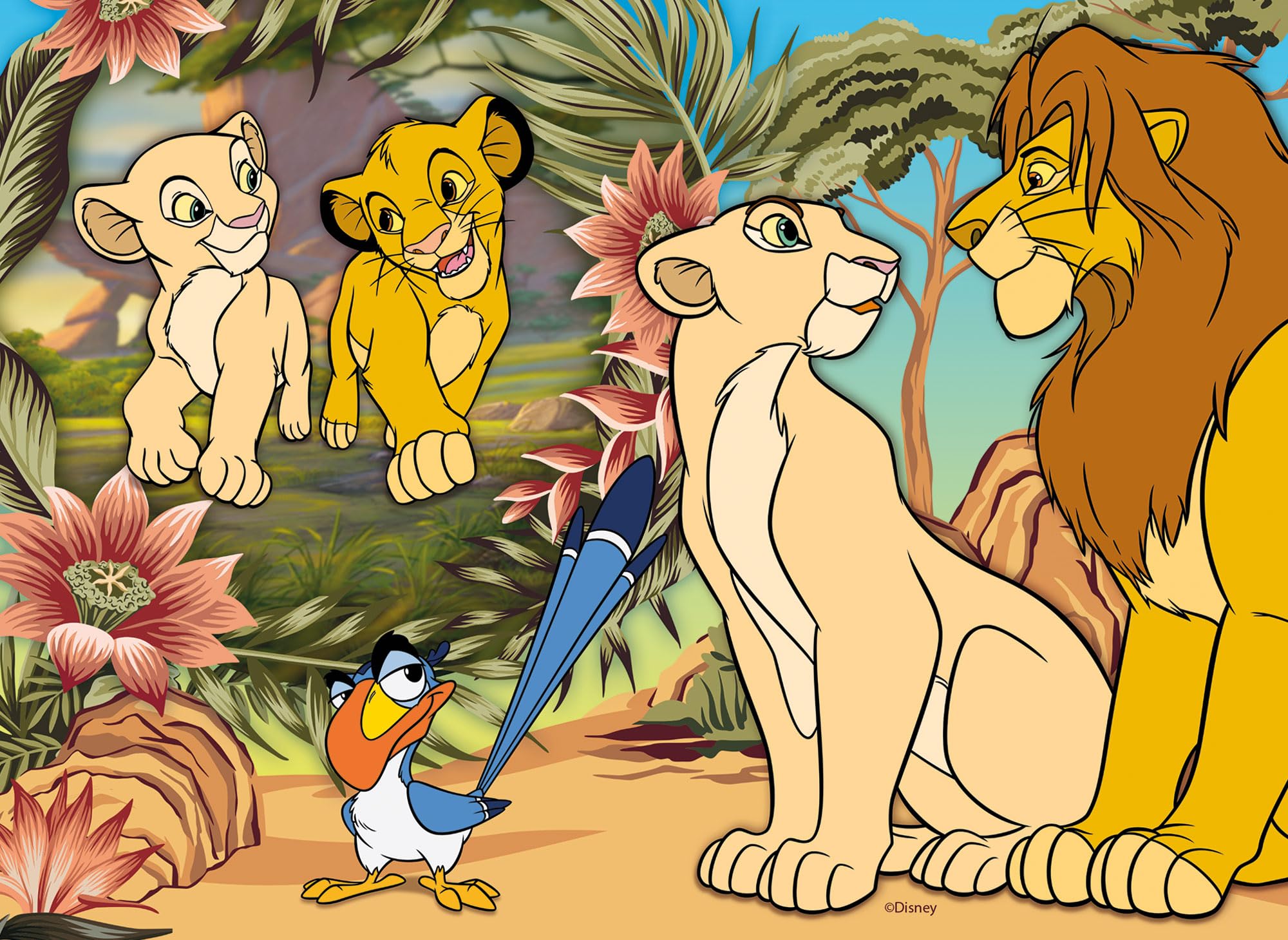 Lisciani Disney Lion King Maxifloor Puzzle - 4 x 48 Pieces for Kids 4 Years and Up 7