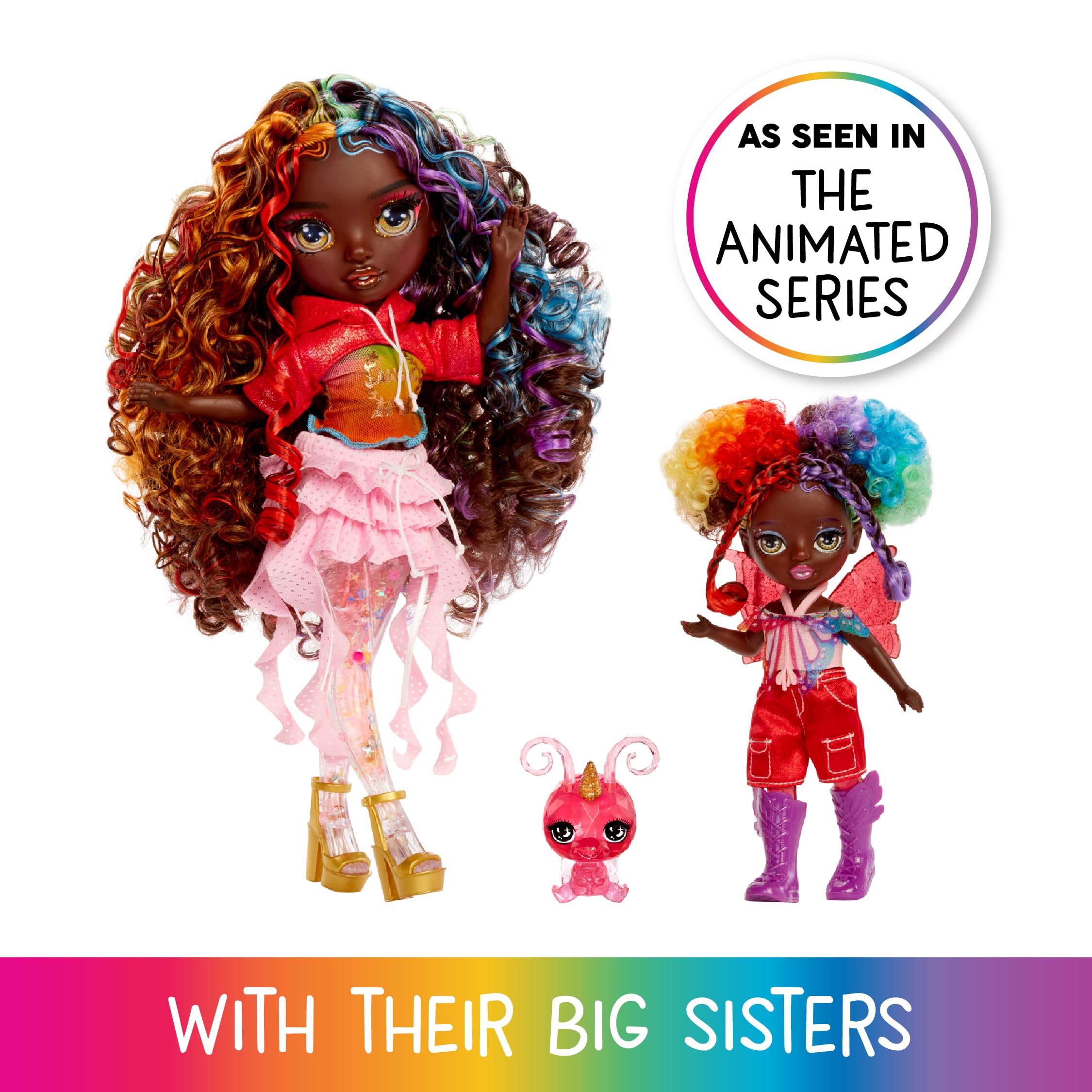 Rainbow High Littles Astrid Fairy Doll - 14cm Posable, Interchangeable Wings | Fantasy Pet Included | Ages 4+ 5