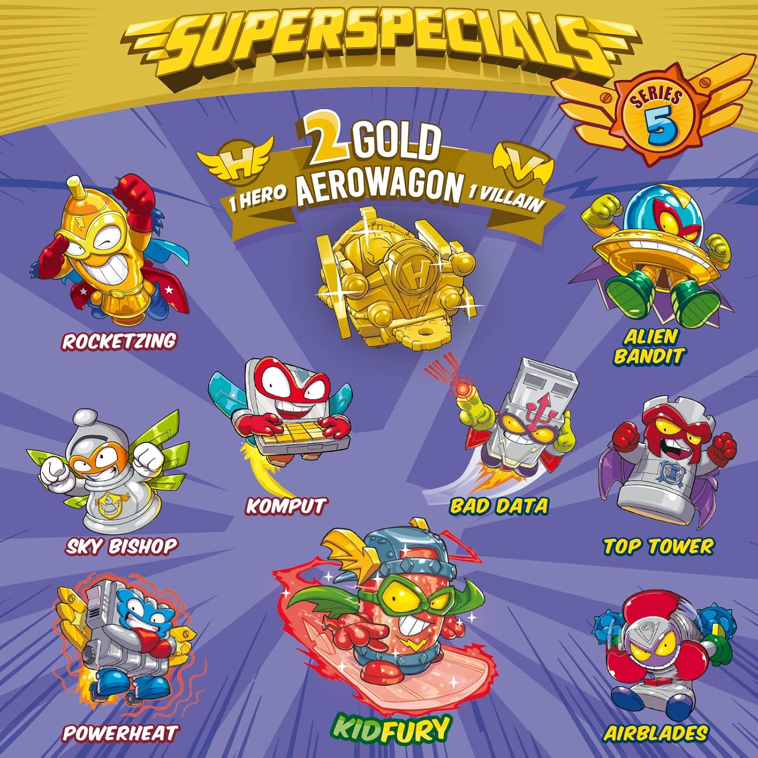 SUPERTHINGS Series 5 Gold Tin - Exclusive SuperSpecials Collectible Figures 3