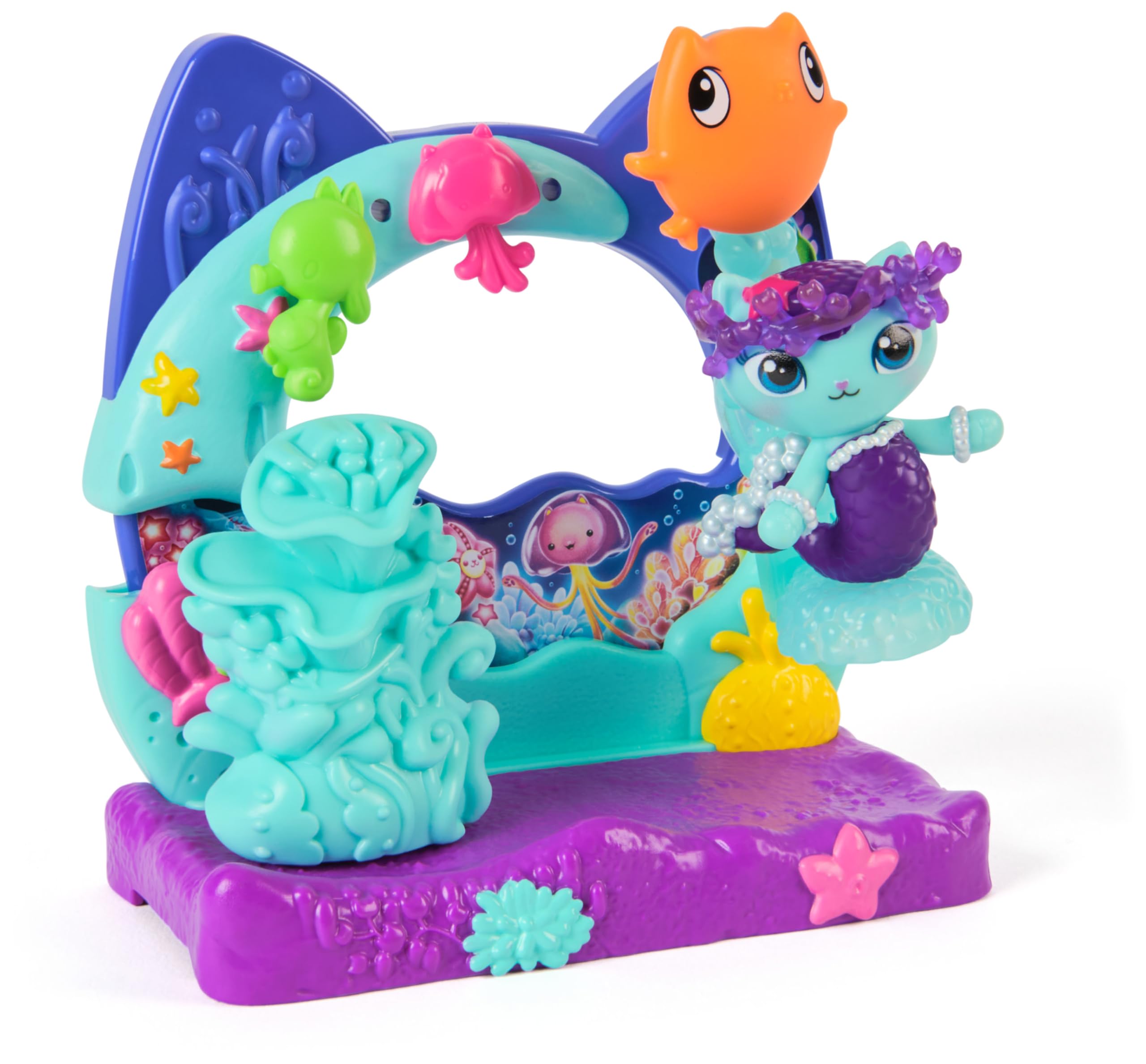 Gabby's Dollhouse: The Movie Mercat's Aquarium Balcony Playset - 7-Piece with MerCat Figure & Surprise Accessory 1