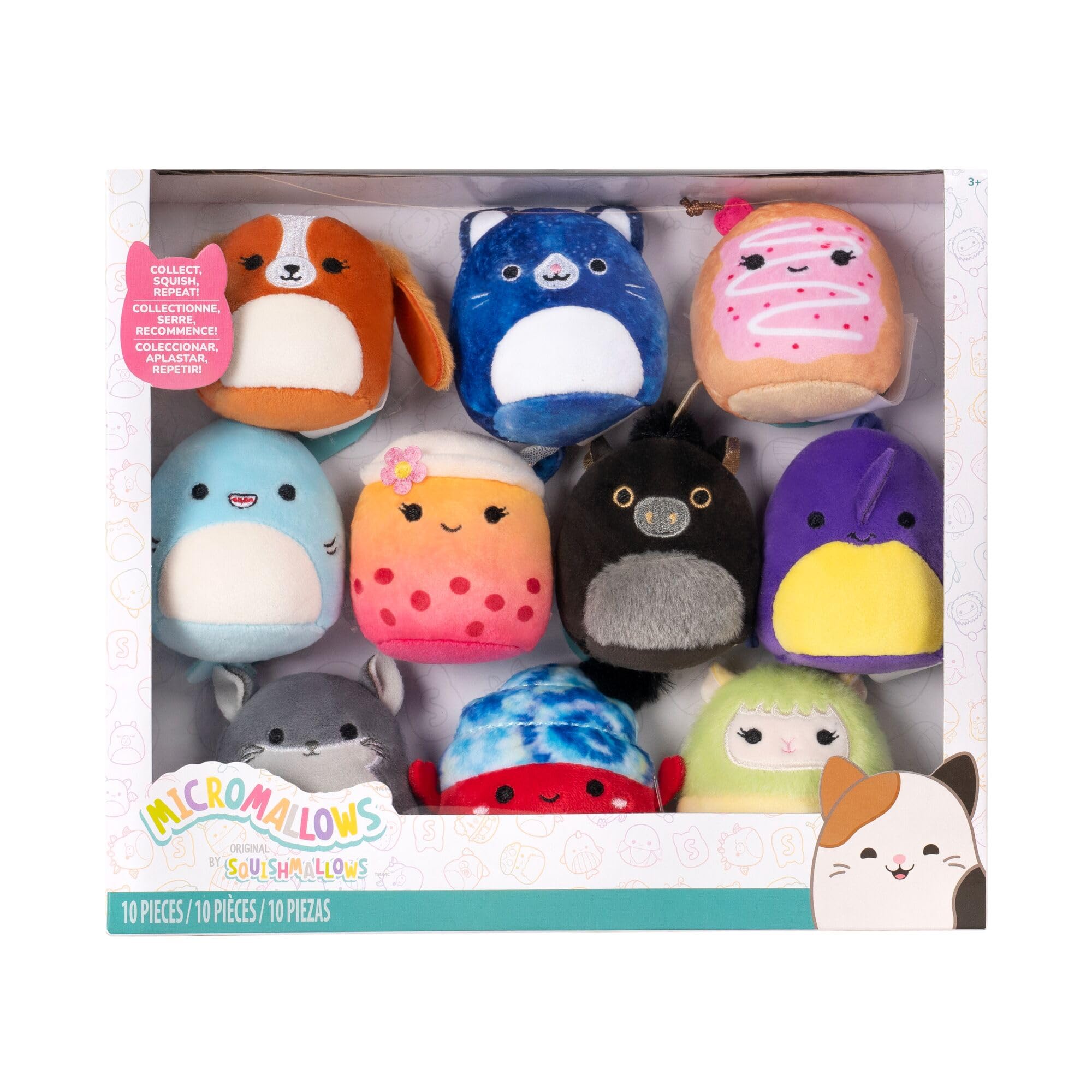 Squishmallows Micromallows Plush 10-Pack - 2.5 Inch Collectible Soft Dolls