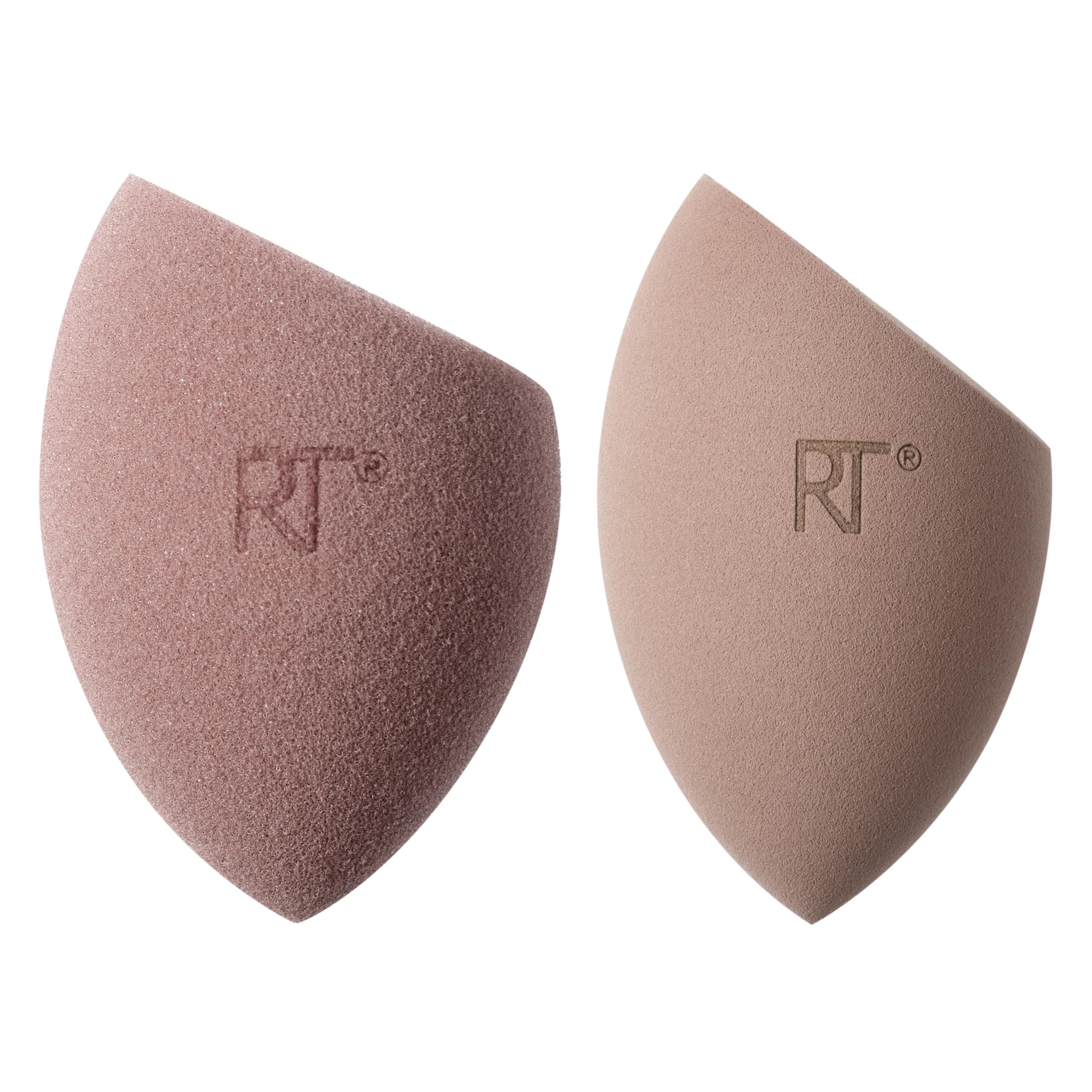REAL TECHNIQUES New Nudes 2.0 Bare Finish Sponge Duo - Latex-Free Foam | Multicolor