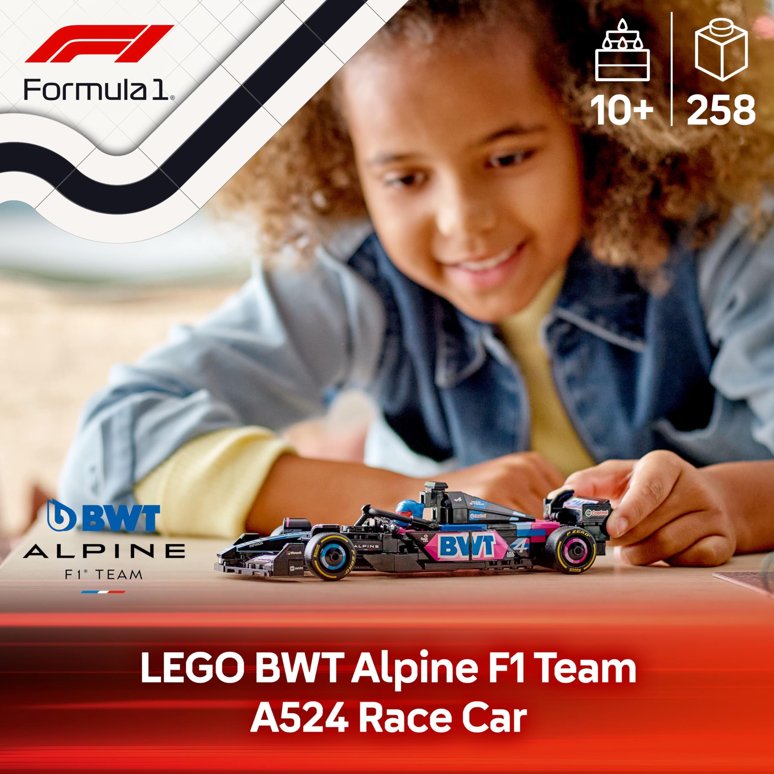 LEGO Speed Champions BWT Alpine F1 Team A524 Race Car Building Set 77248 for Ages 10+ 2