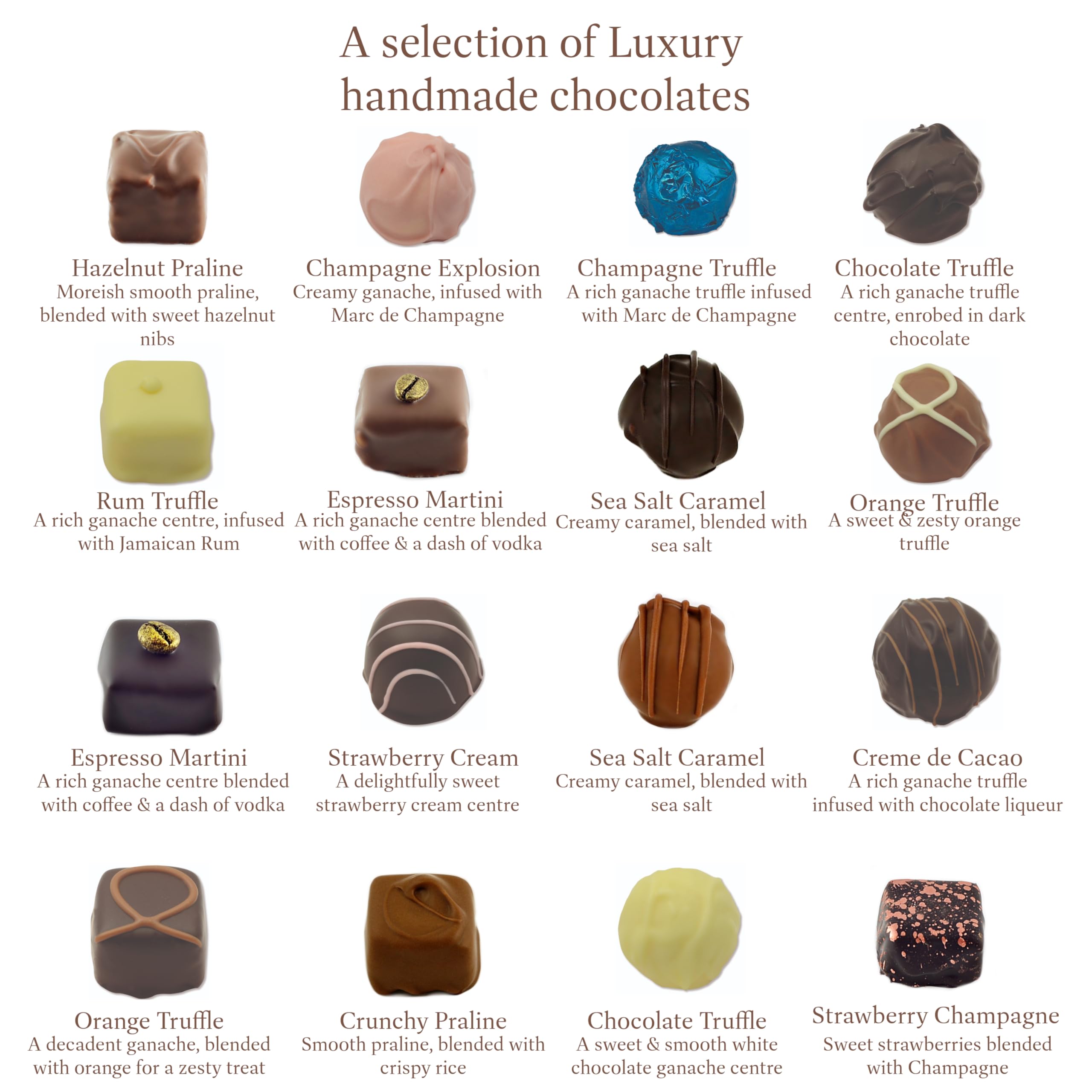 Holdsworth Handmade English chocolates Theobroma Collection Gift Box - 16 Luxury Chocolates | 200g 3