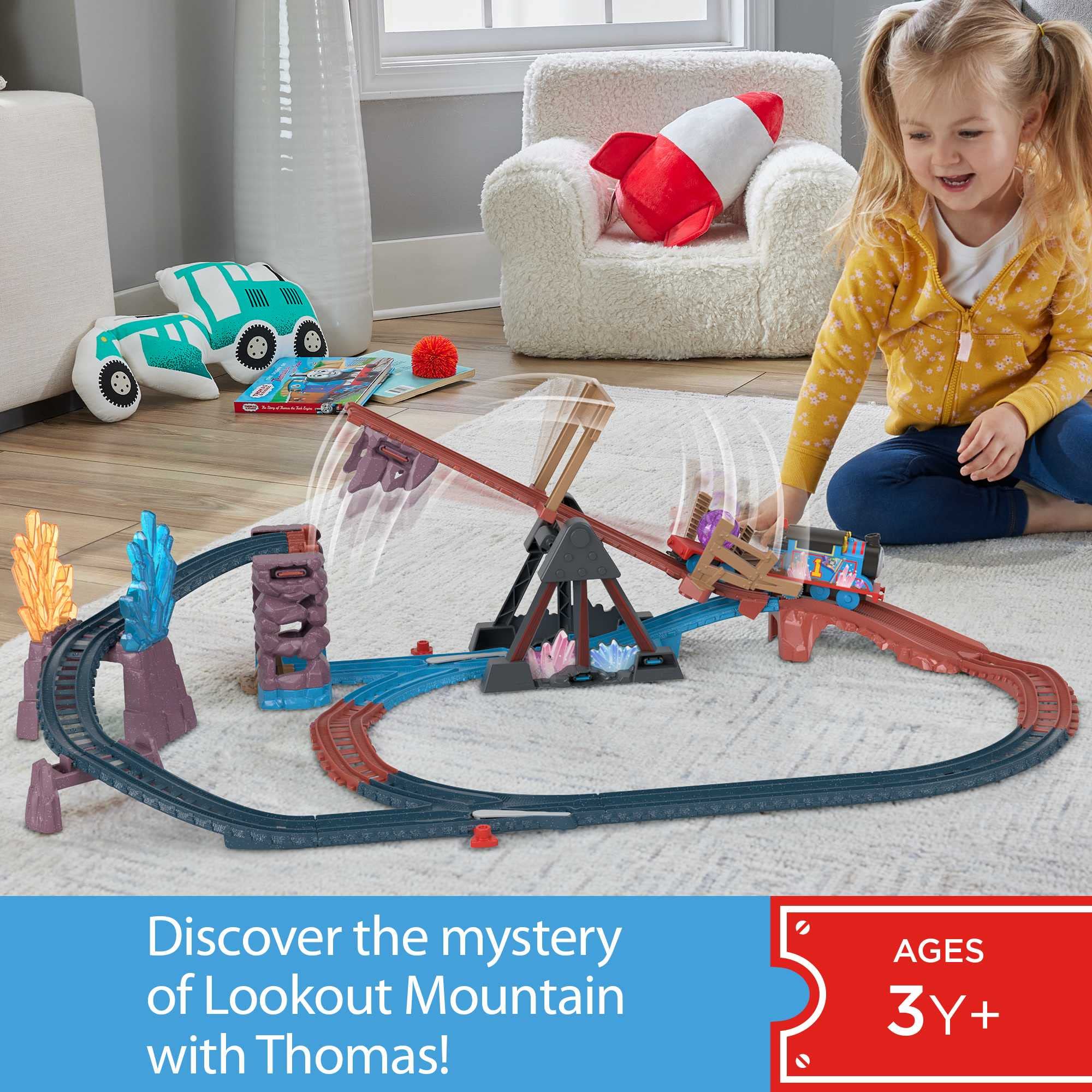 Thomas & Friends Motorized Toy Train Set - Mystery of Lookout Mountain | Ages 3+ | Plastic 4