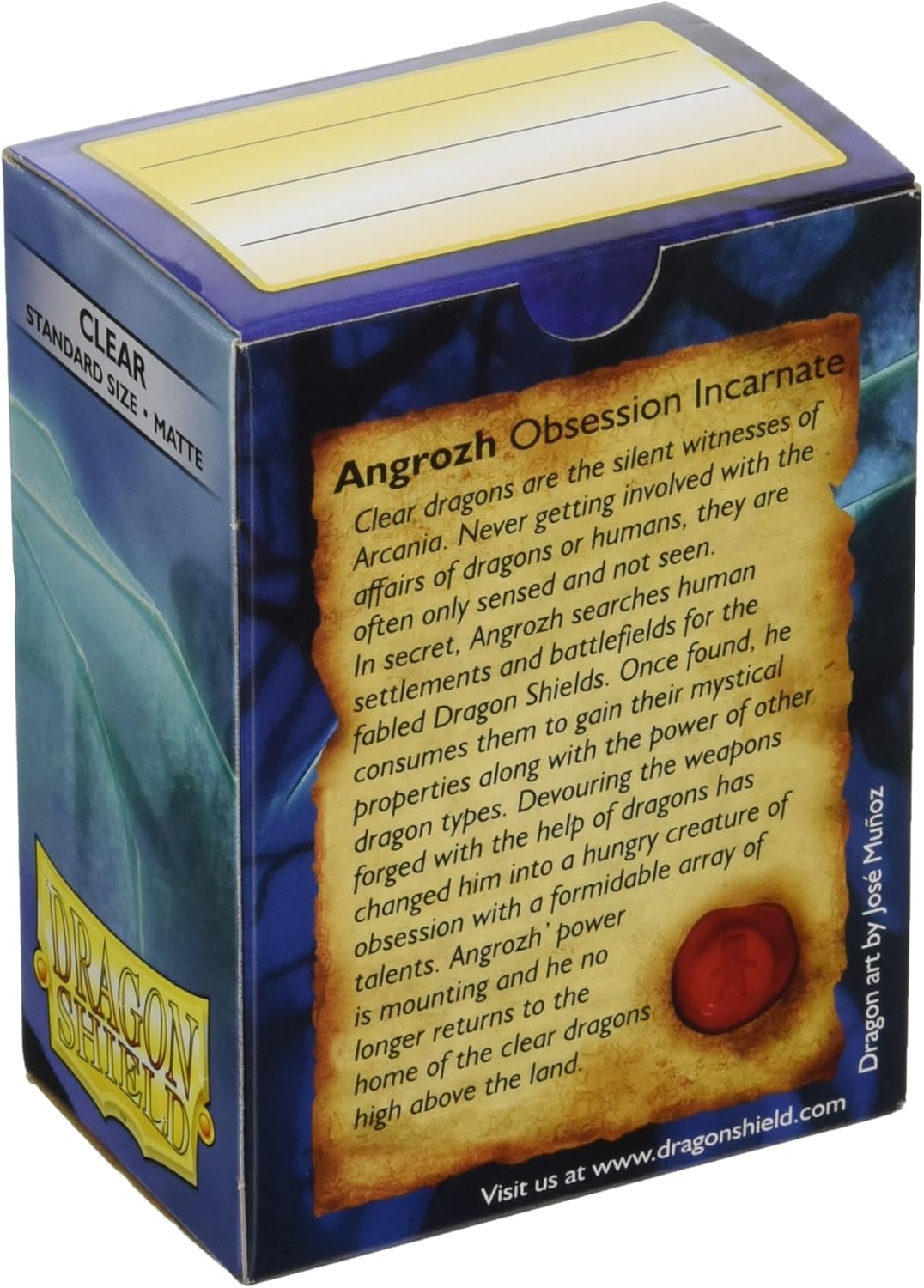 Dragon Shield Matte Standard Size Sleeves 100pk - Clear 3