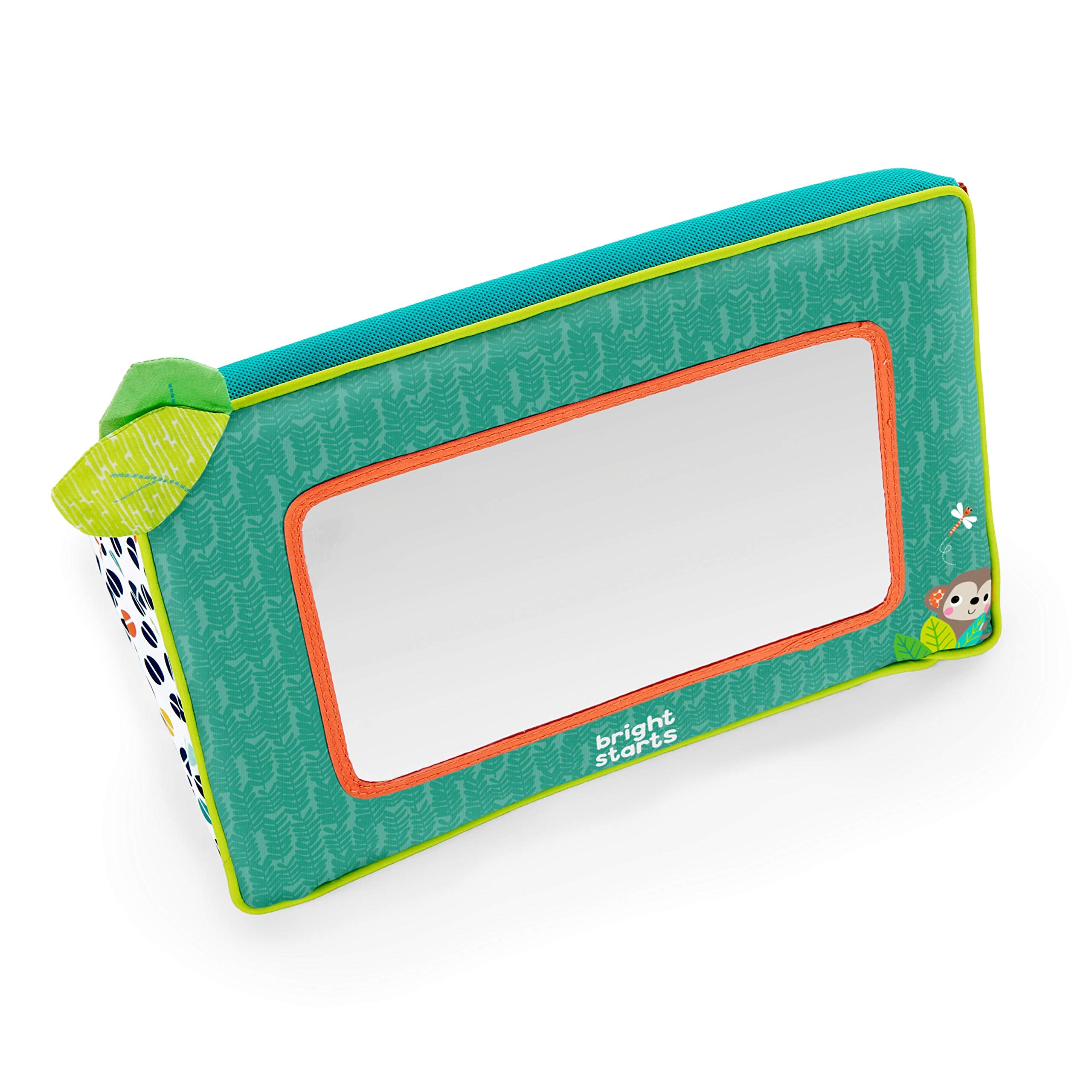 Bright Starts Sit and See Safari Floor Mirror - Green | Tummy Time & Sit Play | Ages 0-36 Months 5