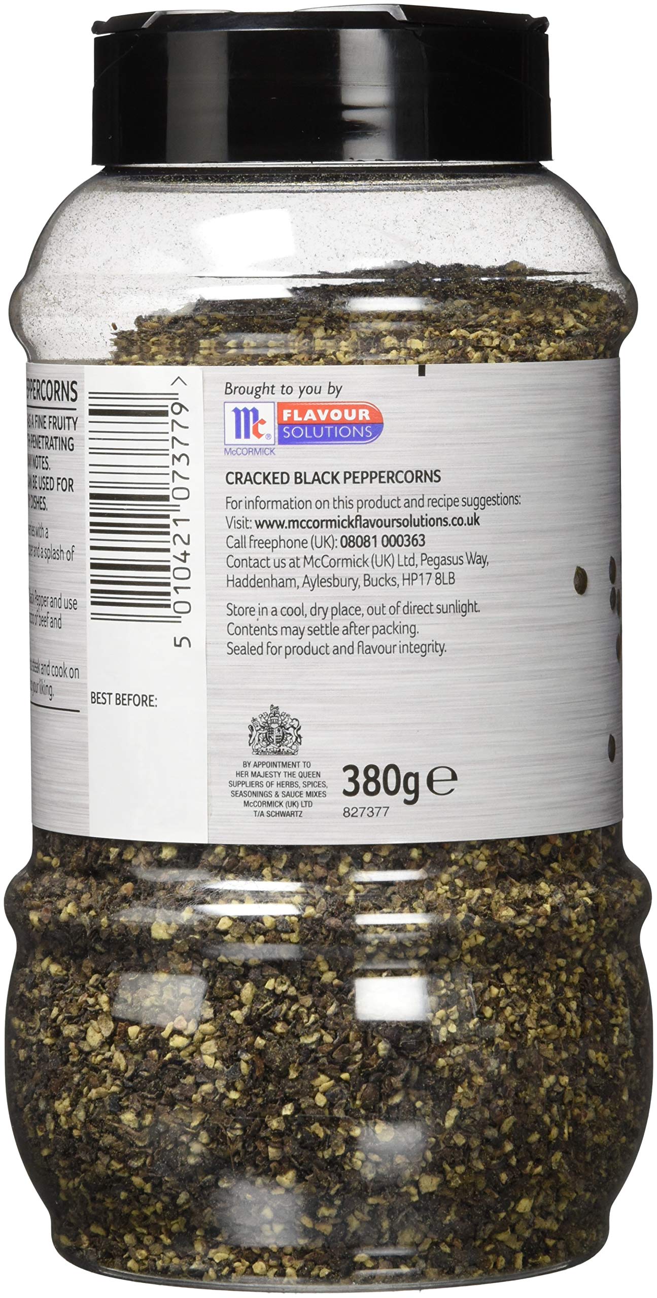 Schwartz Cracked Black Pepper - Woody & Lemony Flavor | 380g 3
