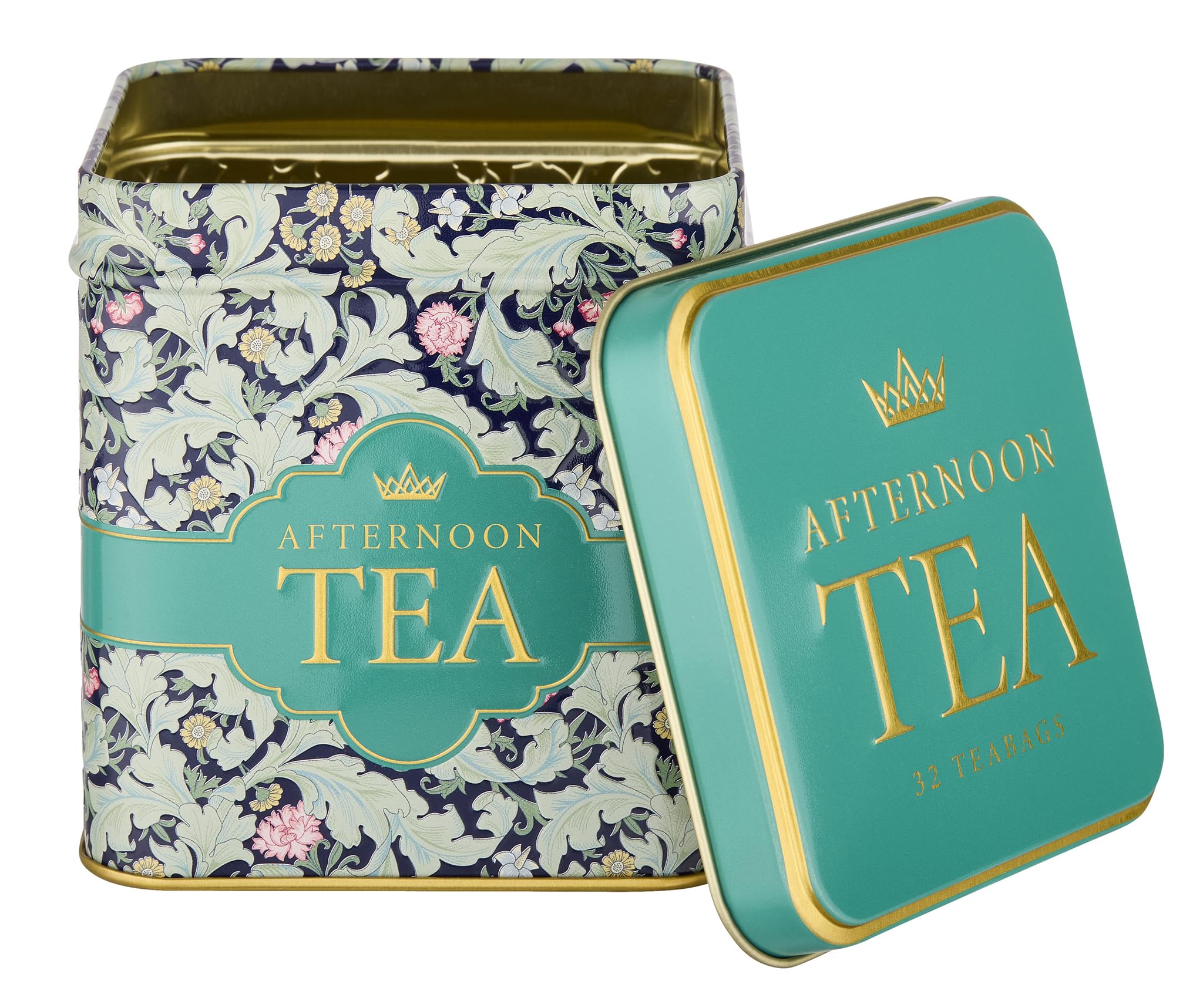 New English Teas Victorian Garden Tea Tin - English Afternoon 32-Bag Black Tea Collection 3