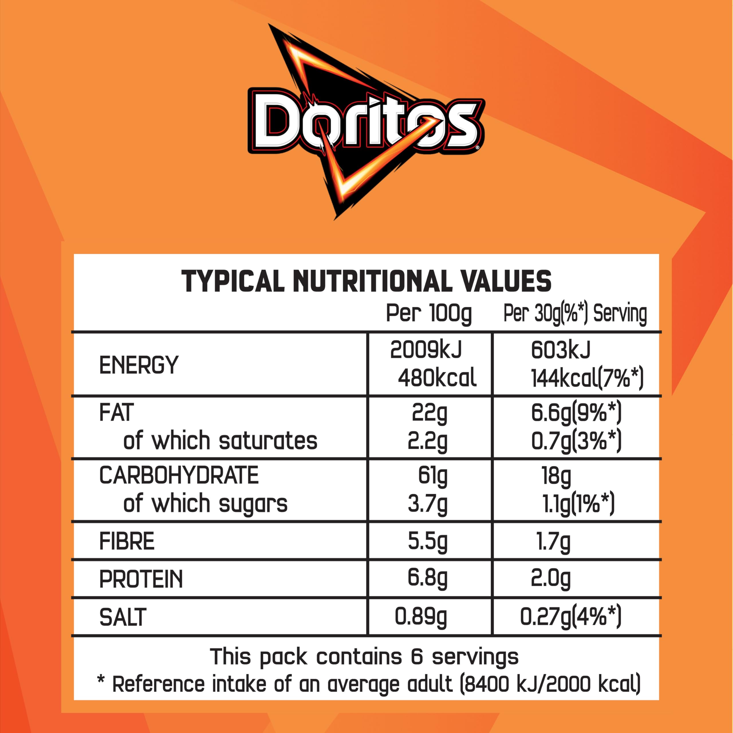 Doritos Tangy Cheese Tortilla Chips - Suitable for Vegetarians | 180g Bag 2