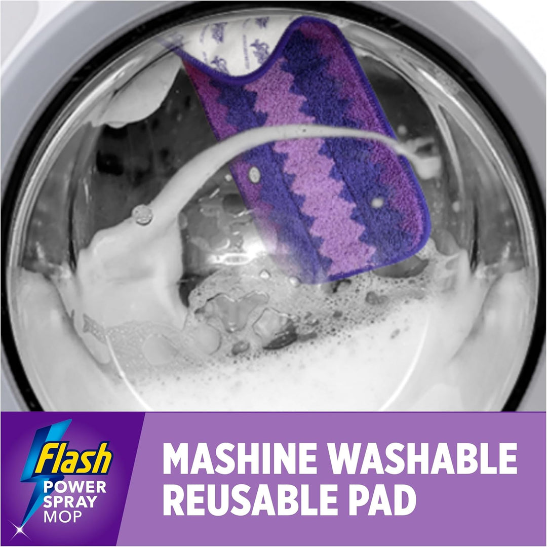 Flash Powermop Floor Cleaner Starter Kit - Spray Mop with Washable Microfiber Pad