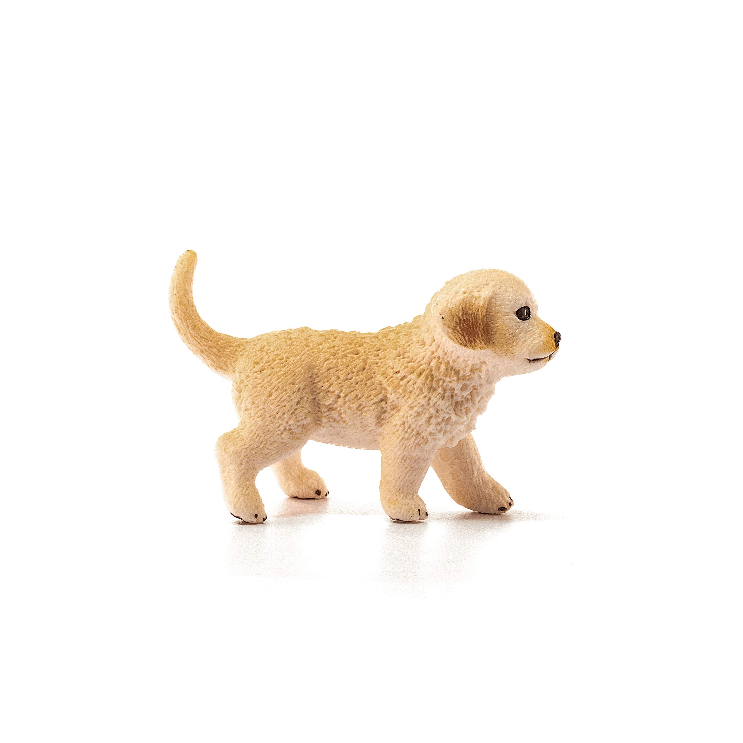 Schleich Golden Retriever Puppy 16396 - Hand Painted, Lifelike Farm World Toy for Ages 3-8