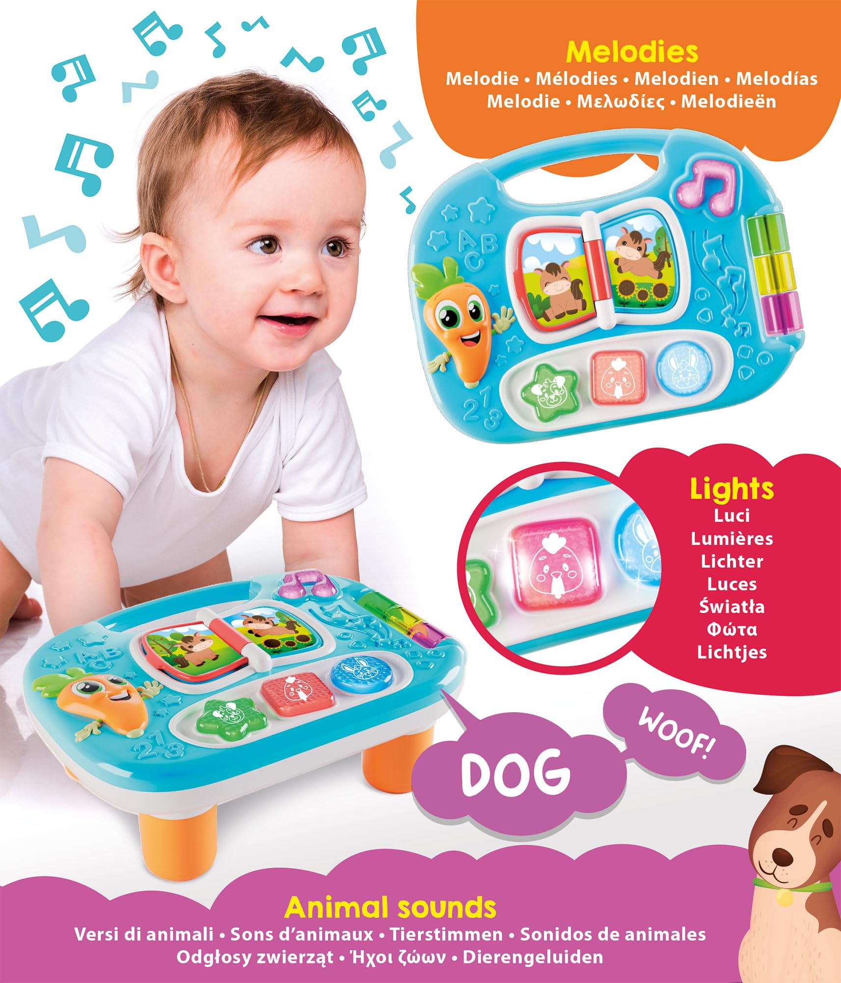Lisciani Carotina Baby - Interactive Musical Farm Trainer for Babies 6 Months and Up 3