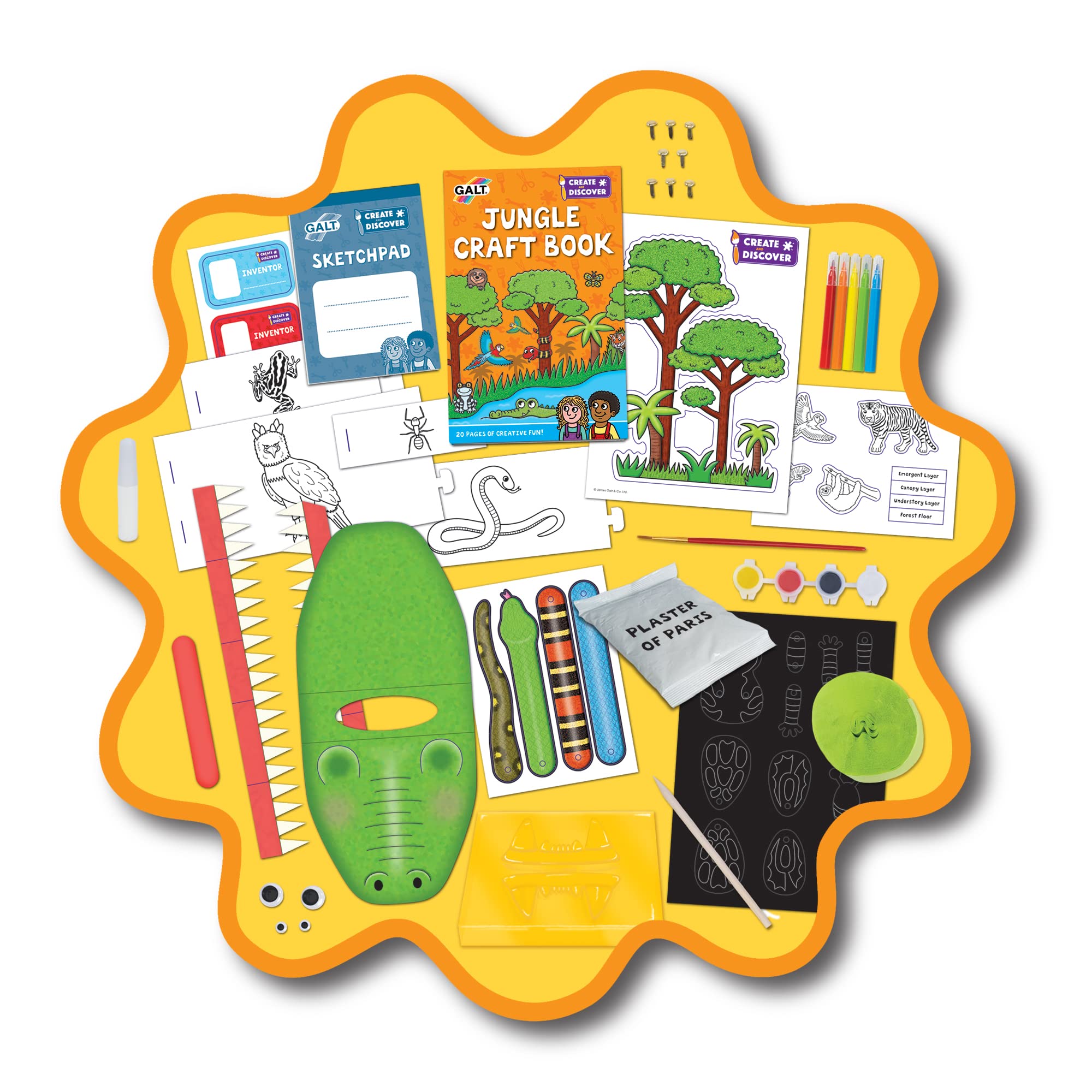 Galt Jungle Craft Kit - Ages 5+ | STEAM Learning | 8 Activities 5