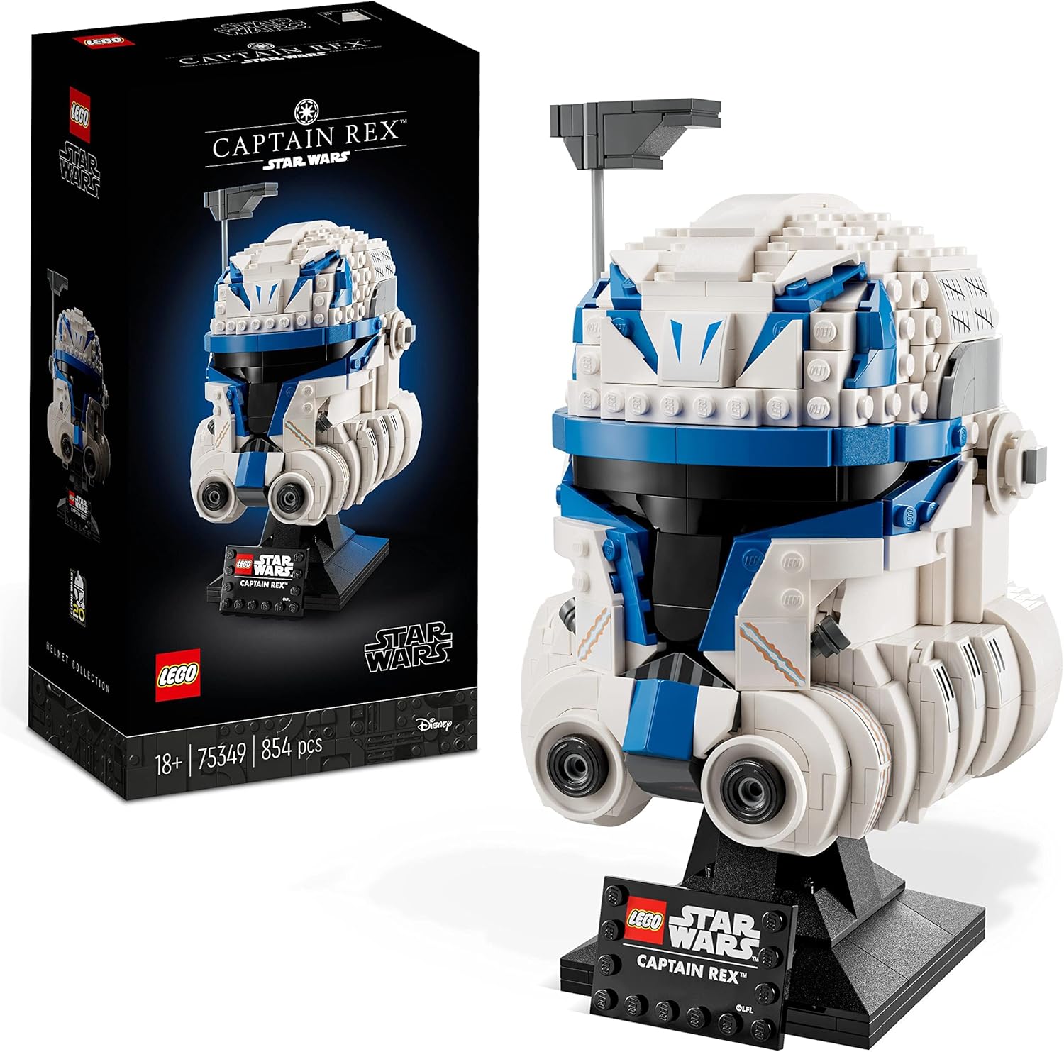LEGO Star Wars Captain Rex Helmet 75349 - Collectible Building Set for Adults 1