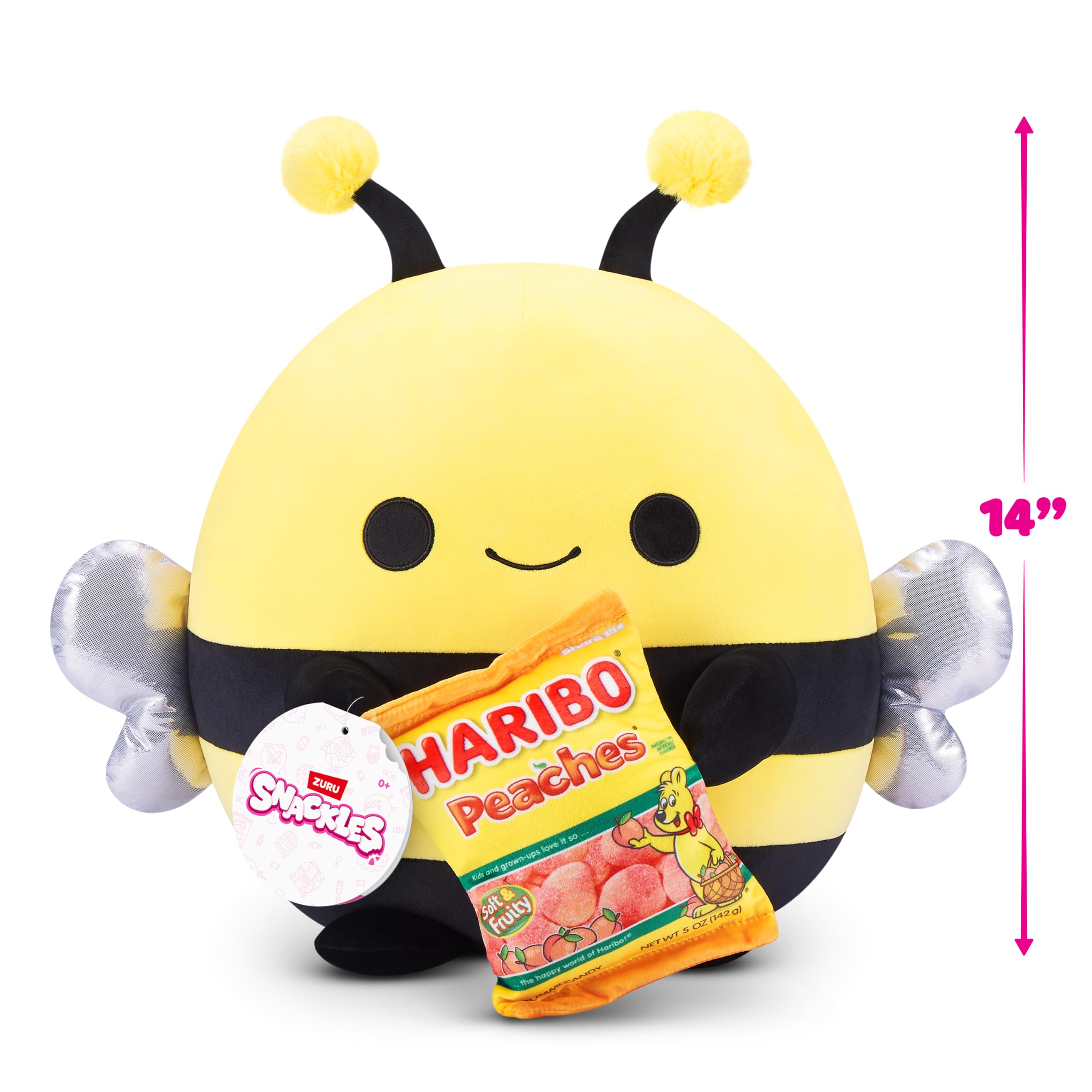 Snackles Series 3 14-inch Plush - Izzy by ZURU, Collectible Soft Stuffed Animal with Snack Accessory 10