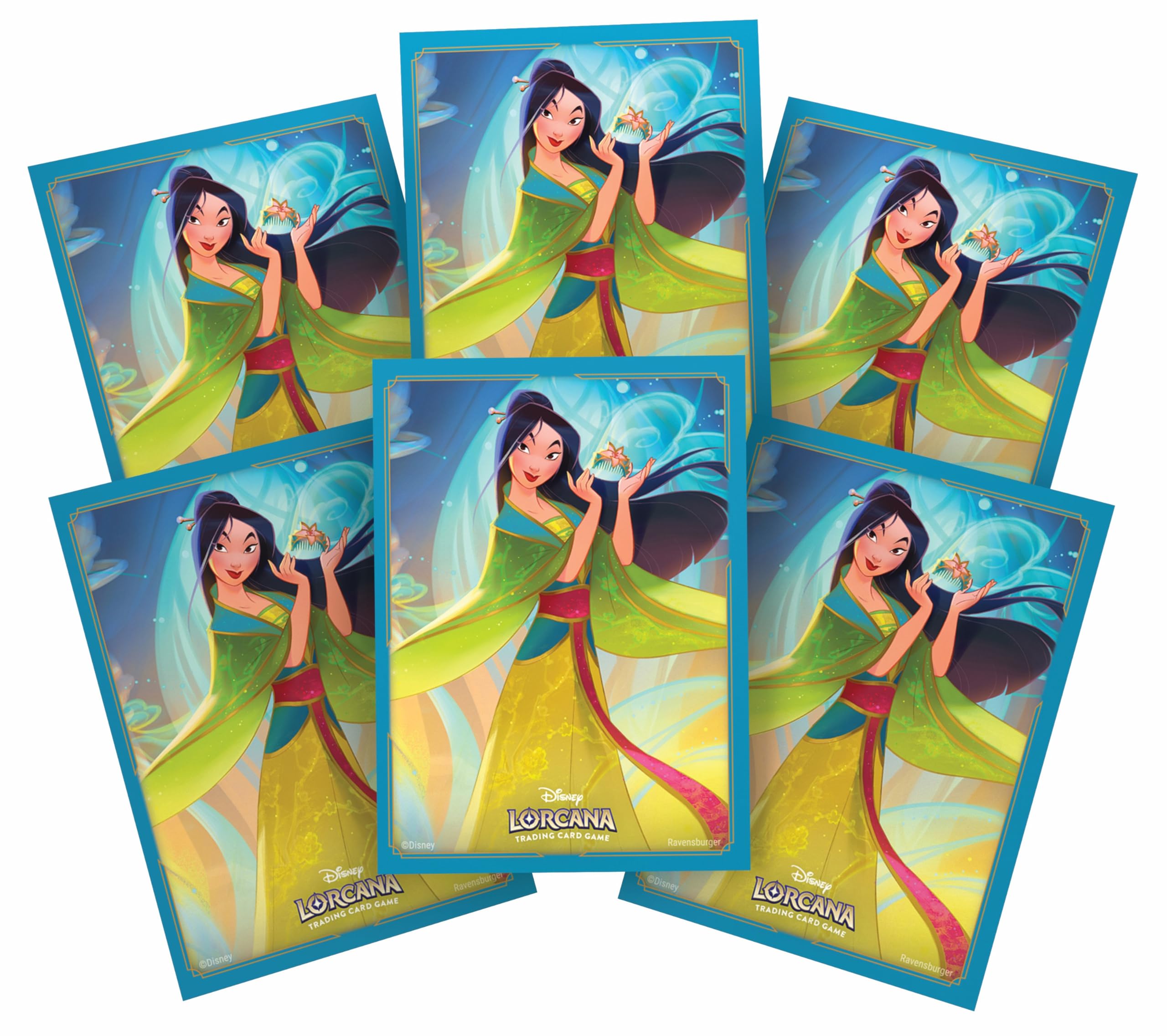 Ravensburger Disney Lorcana Trading Card Game - 65 Mulan Card Sleeves Set