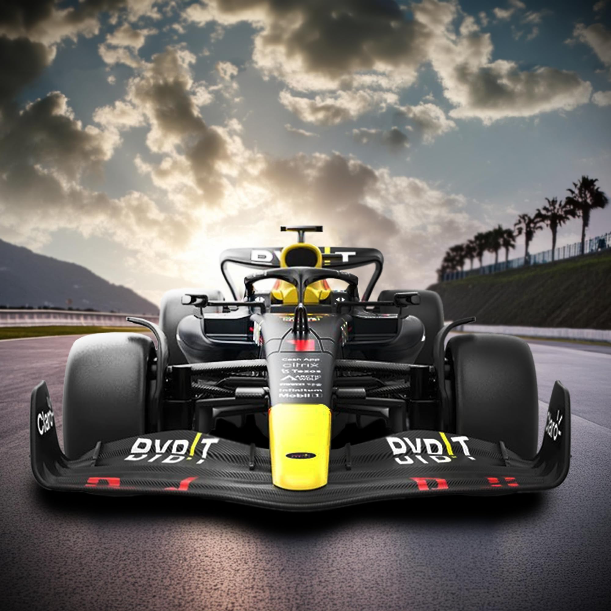 CMJ RC Cars Oracle Red Bull Racing F1 RB18 RC Car - 1:12 Scale | 2.4GHz Multi-Car Racing | Max Speed 8.2km/h