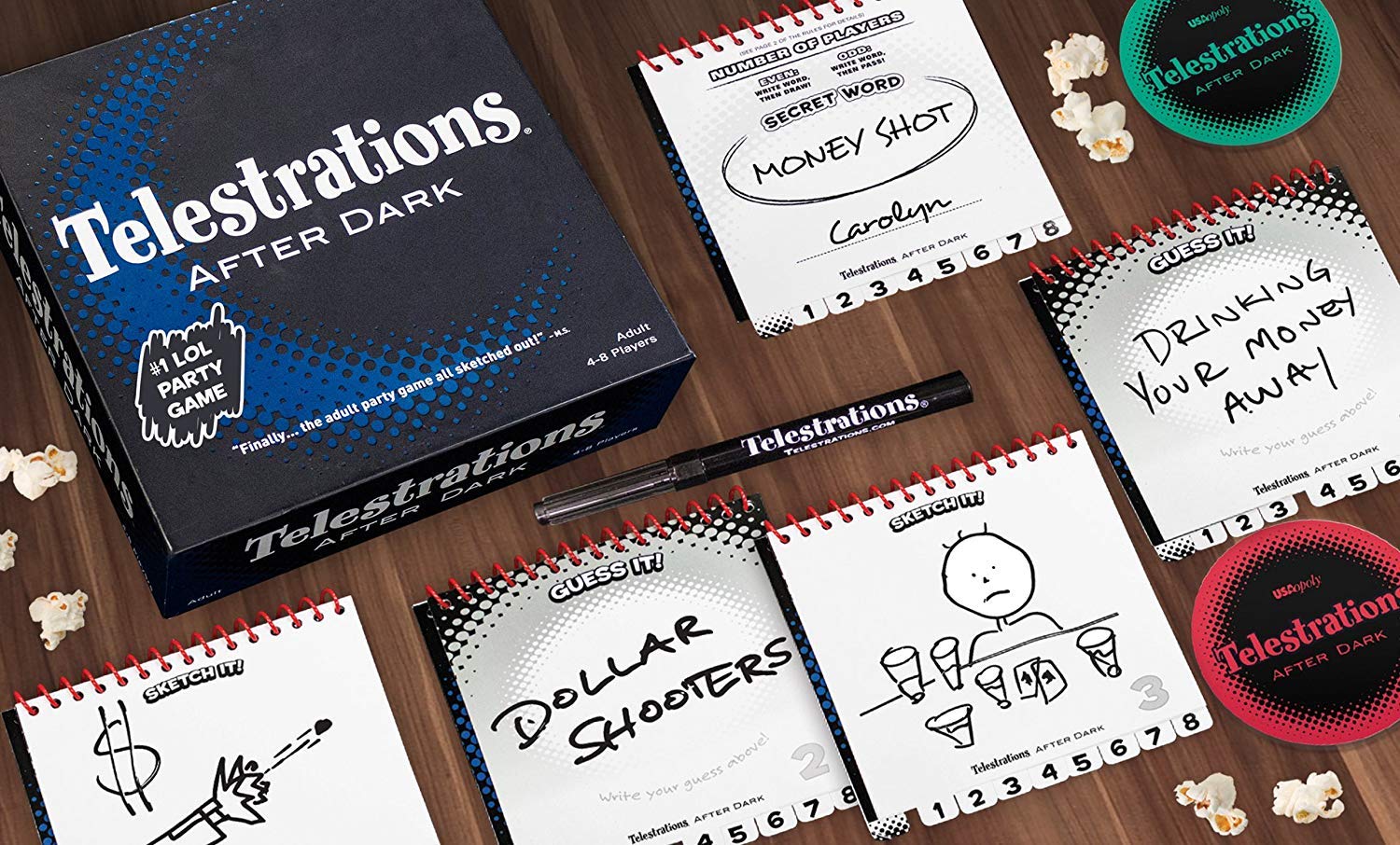 USAopoly Telestrations After Dark - Hilarious Party Game | Ages 17+ | 4-8 Players | 10-15 Minutes 4