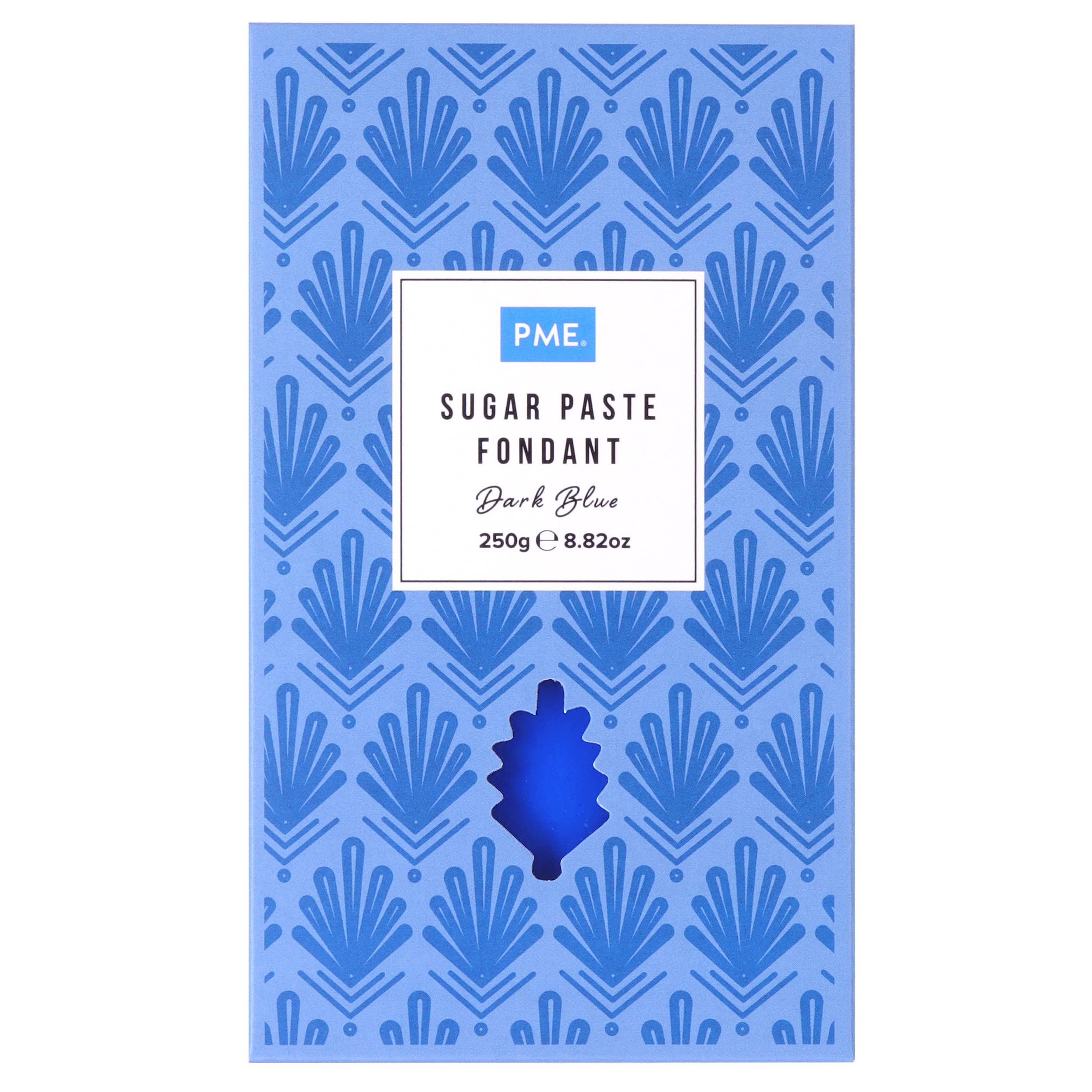 PME Sugar Paste Fondant - Dark Blue | 250g | Thermo-Tech Ready-to-Roll 1