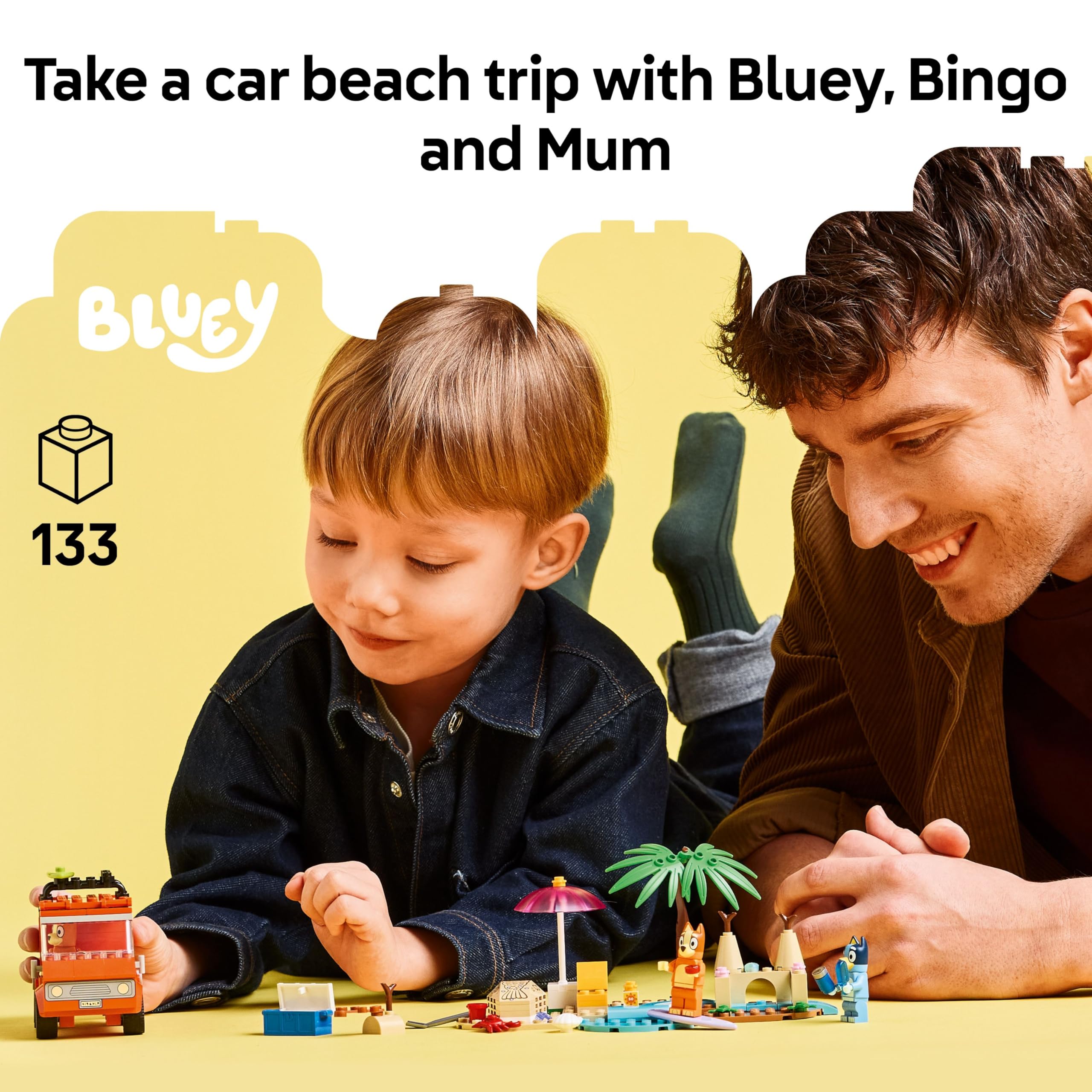 LEGO Bluey 11202 Bluey's Beach & Family Car Trip Building Set for Ages 4+ 2
