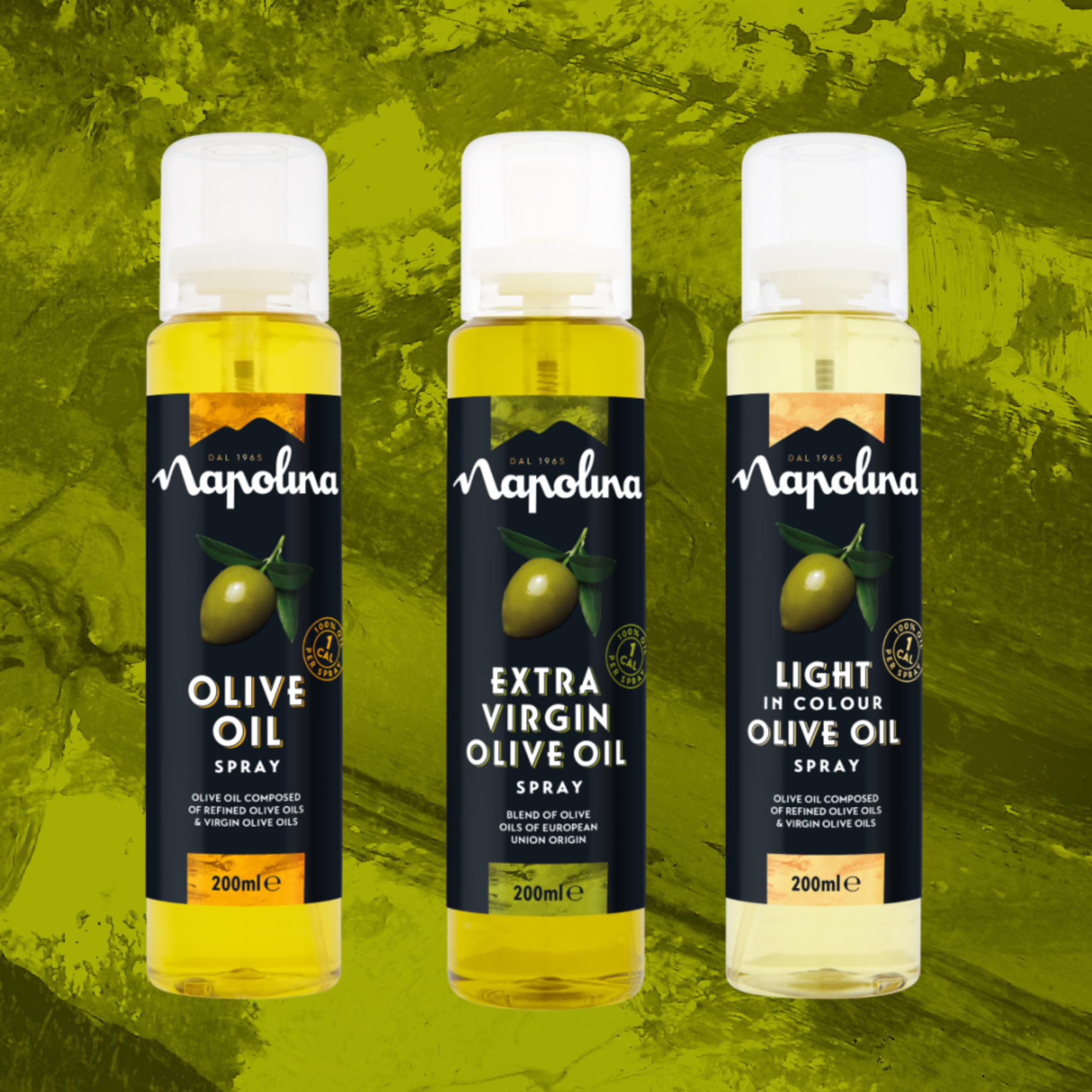 Napolina Extra Virgin Olive Oil Spray - 1 Calorie Per Spray | 200 ml | Recycled Plastic Bottle 2
