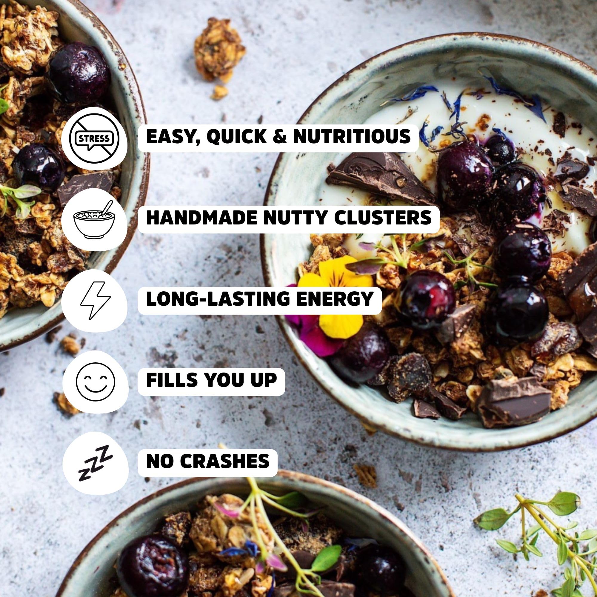 Rollagranola Awesome Almond Oat Granola - 400g Pack | Over 38% Nuts | Vegan & Gluten Free 5
