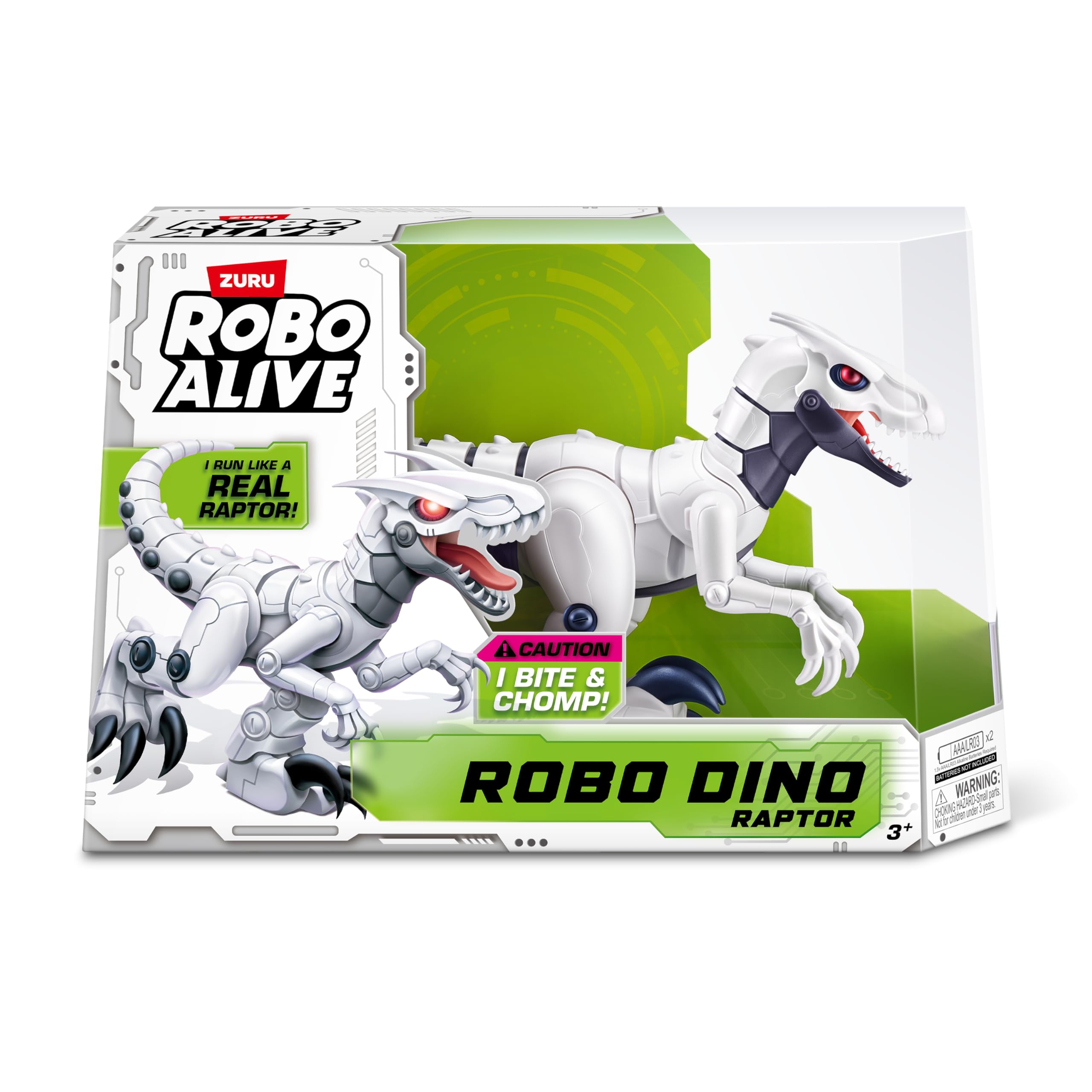 Robo Alive ROBO DINO Raptor Robotic Toy by ZURU | Electronic Dinosaur | Ages 3+ 2