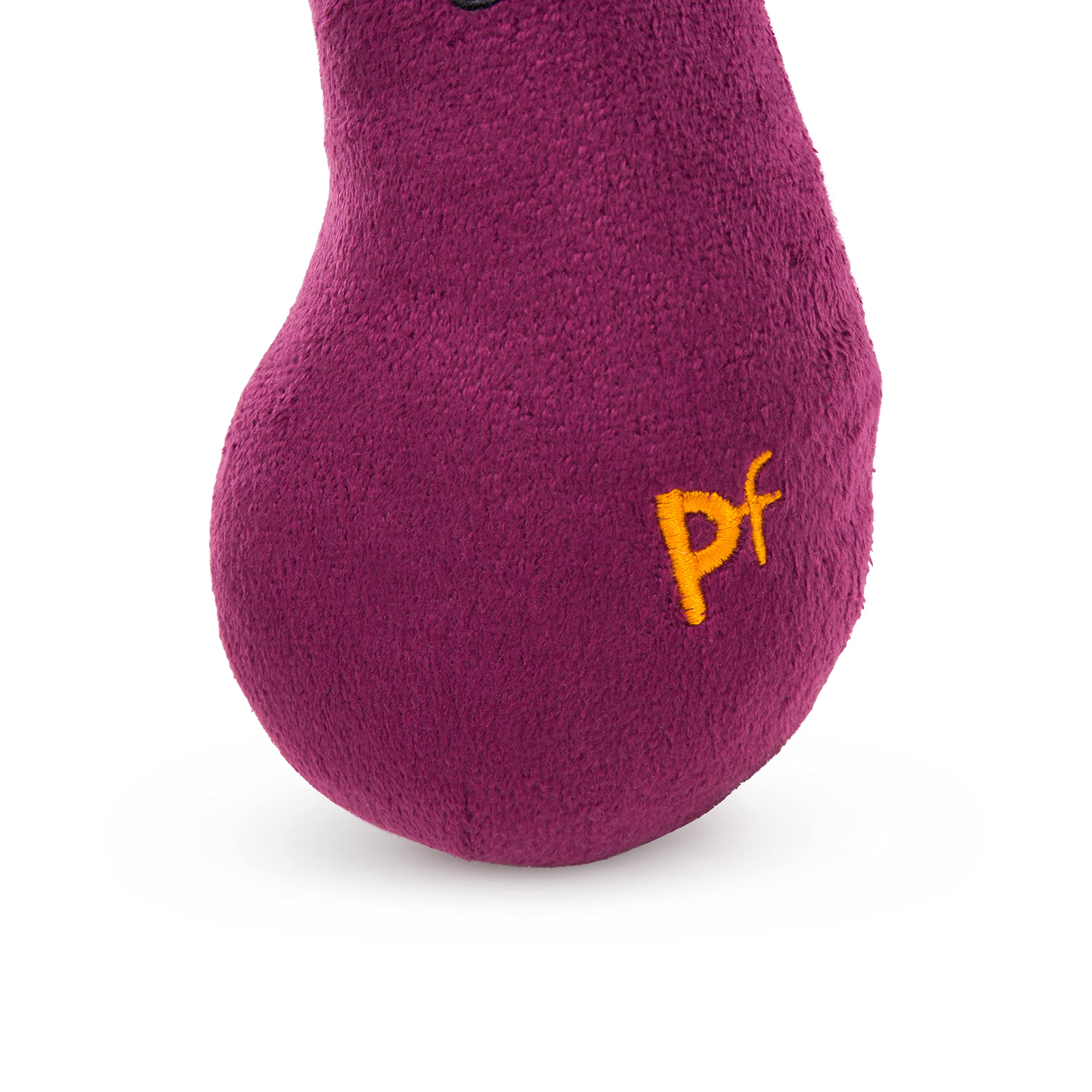 Petface Foodie Faces Aubergine Plush Dog Toy - Built-in Squeaker | Lightweight | Pack of 1 3