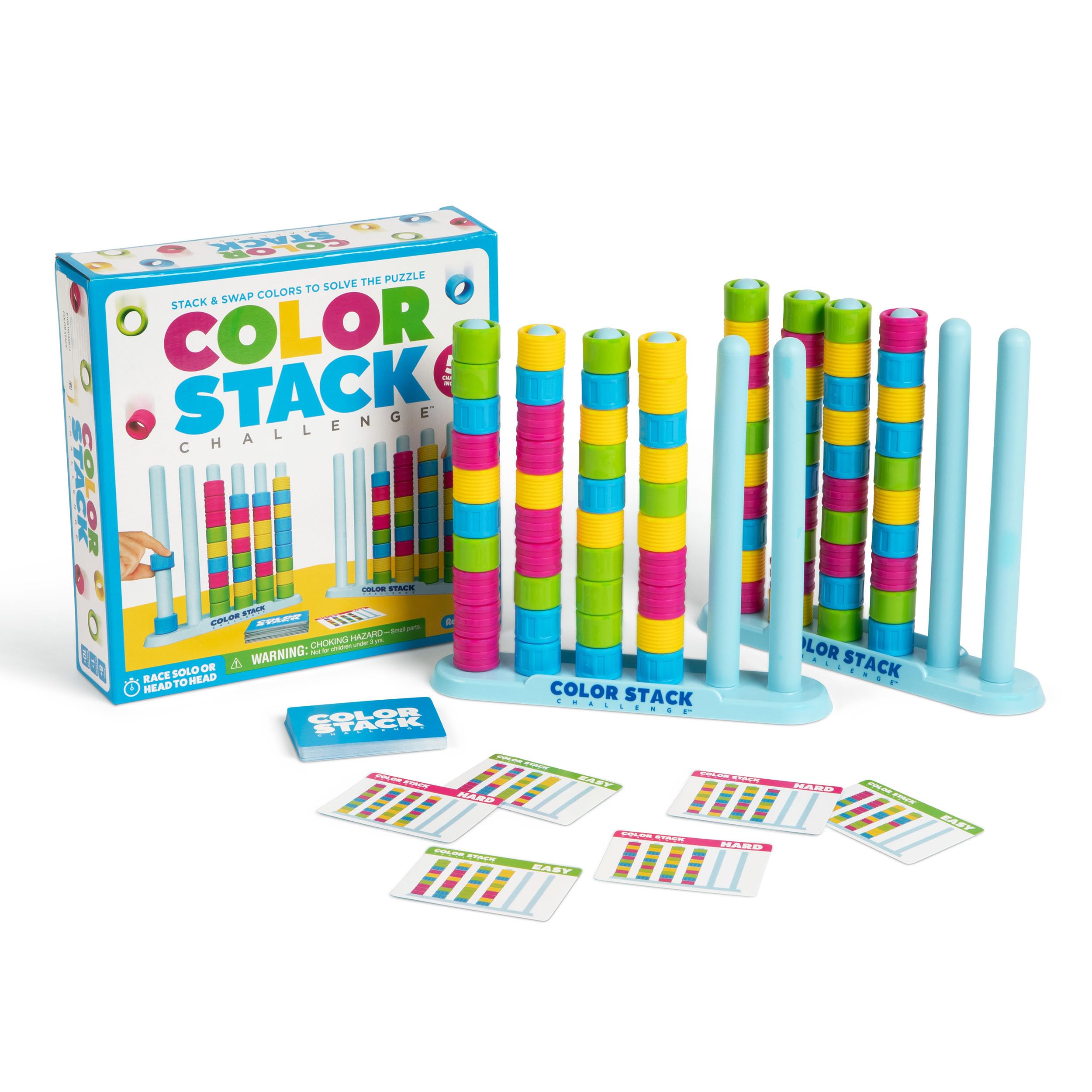 WHAT DO YOU MEME? Color Stack - Head-to-Head Color Sorting Puzzle Race Game | 50 Challenges | Ages 8+ 1