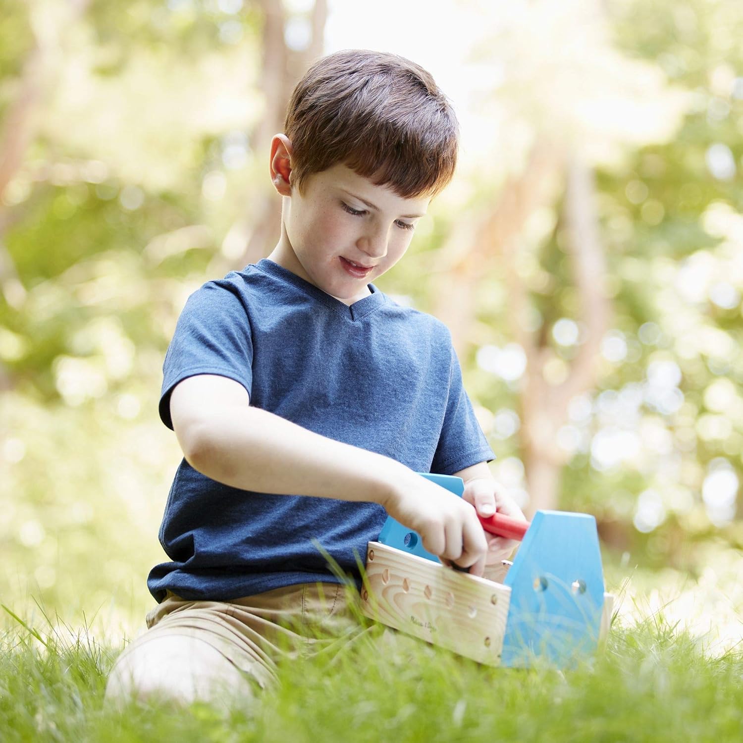 Melissa & Doug Take-Along Tool Kit - 24-Piece Wooden Pretend Play Set for Ages 3+ 6