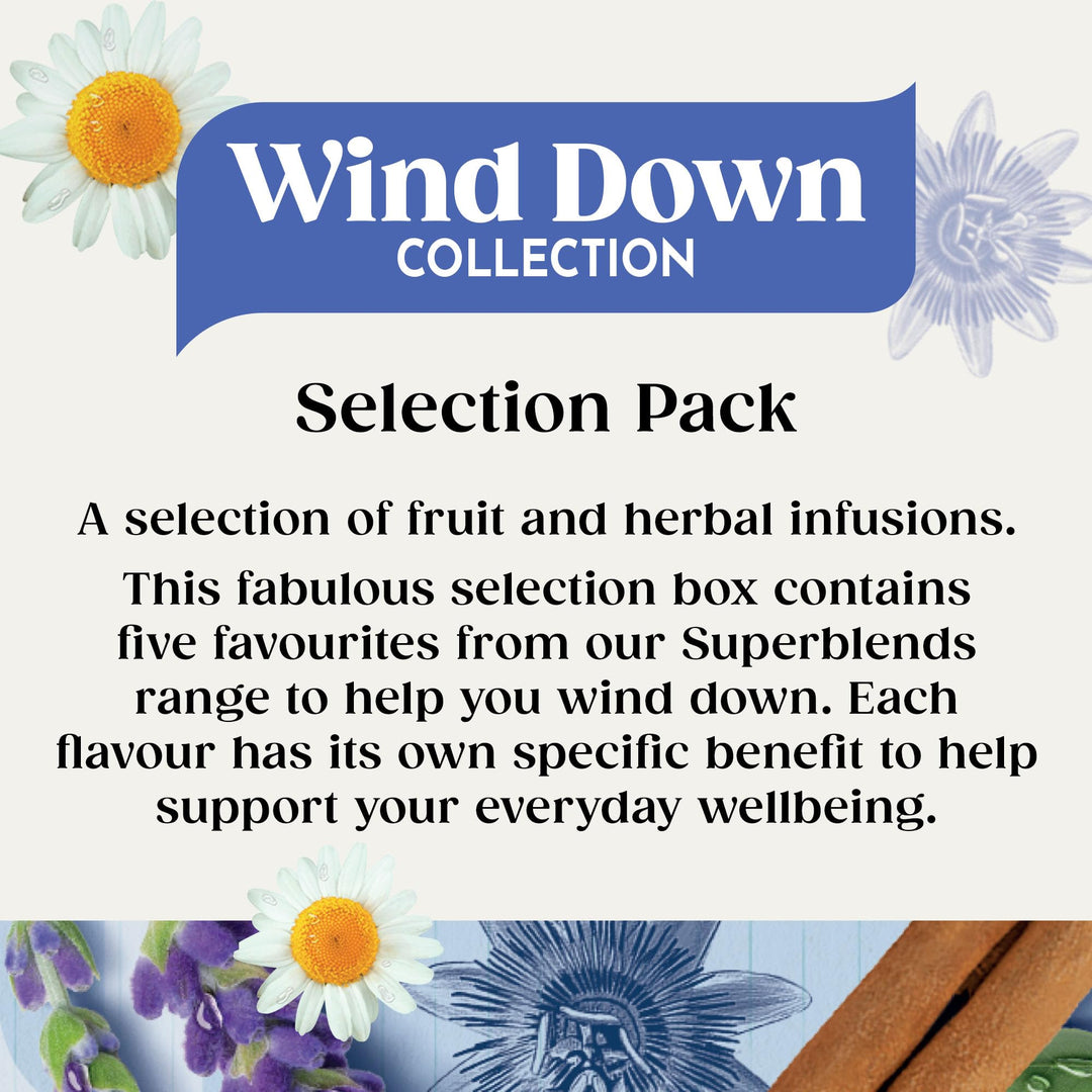 Twinings Wind Down Collection - Herbal Tea Selection for Sleep, Calm & Relaxation