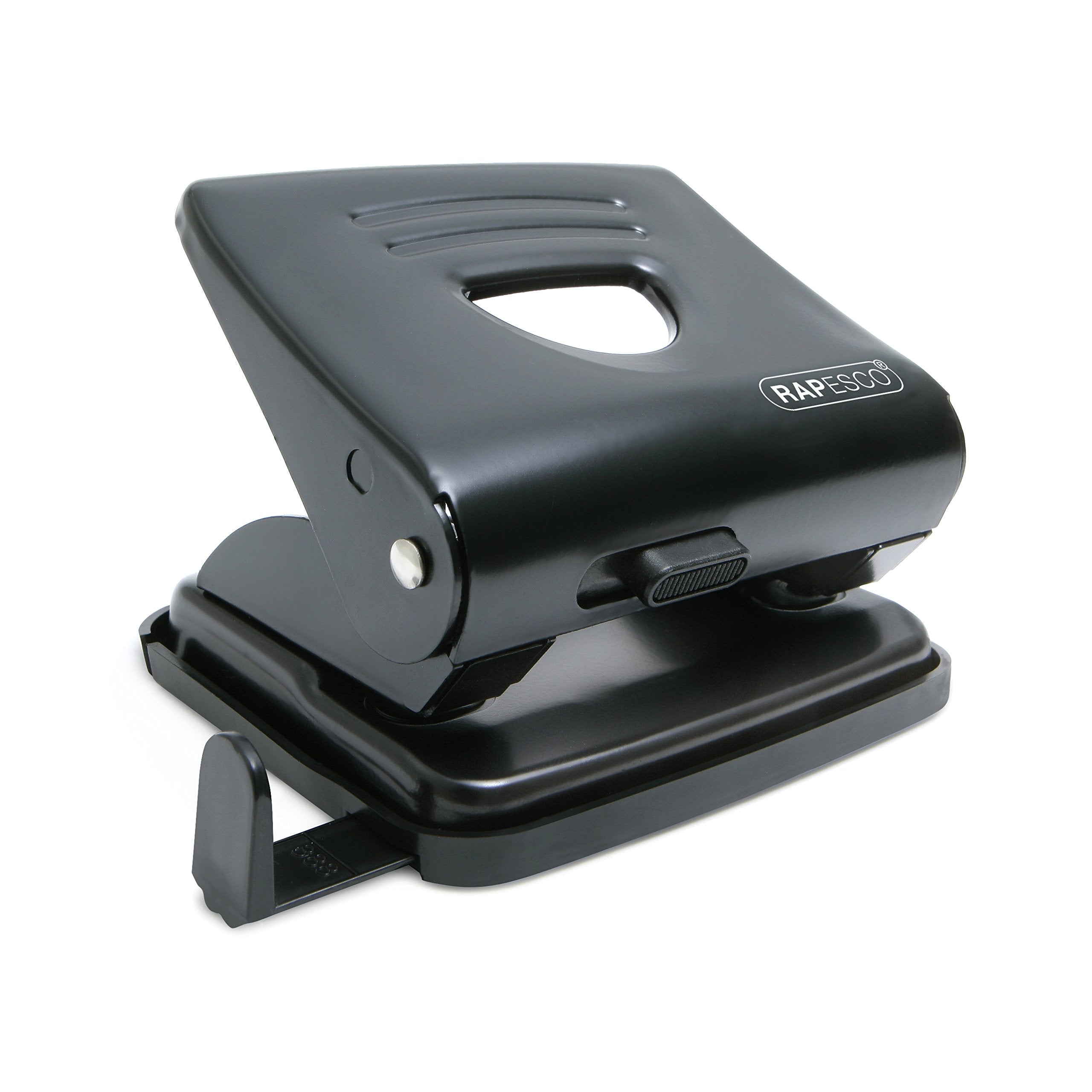 RAPESCO 1030 2-Hole Metal Punch - 25 Sheet Capacity, Black | 80mm Center Distance 1