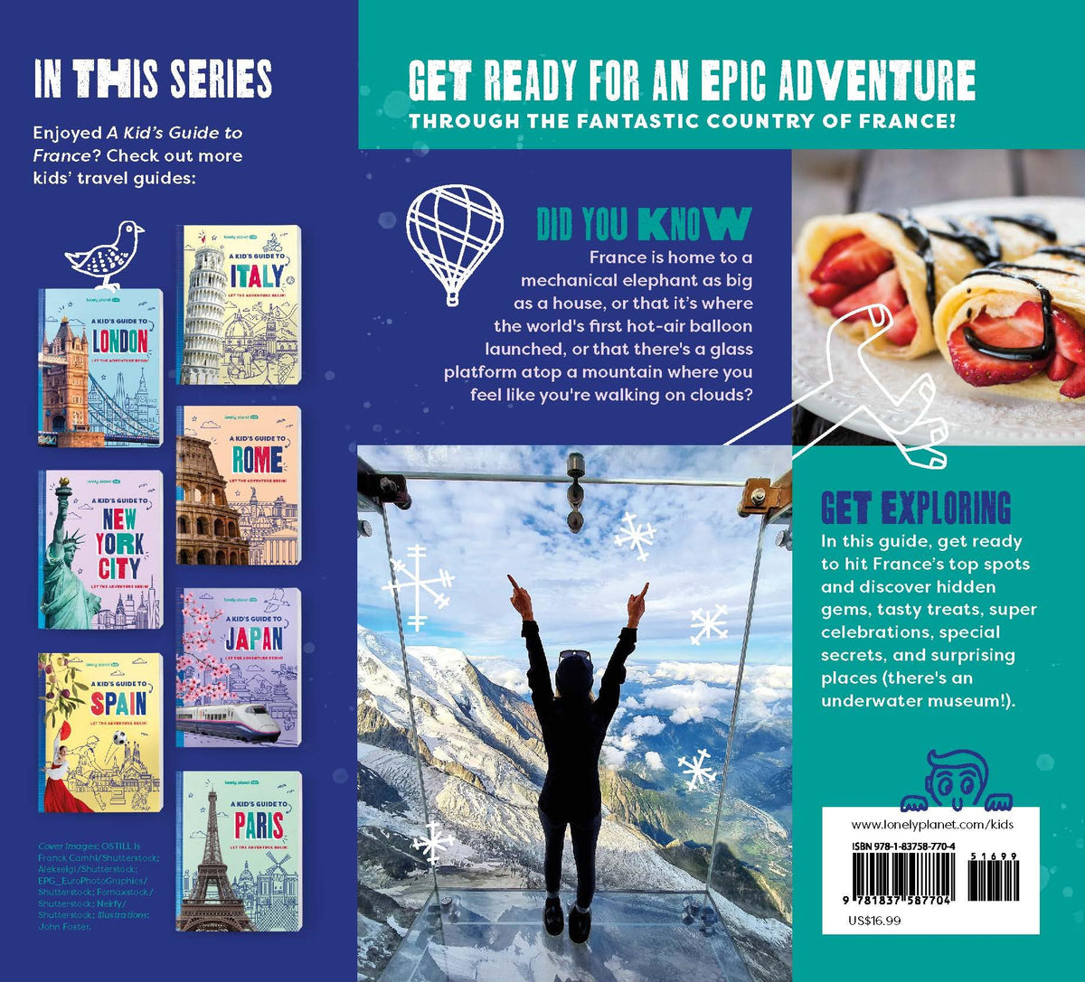 Lonely Planet Kids A Kid's Guide to France - Travel Guide for Ages 9-12 | Hardcover