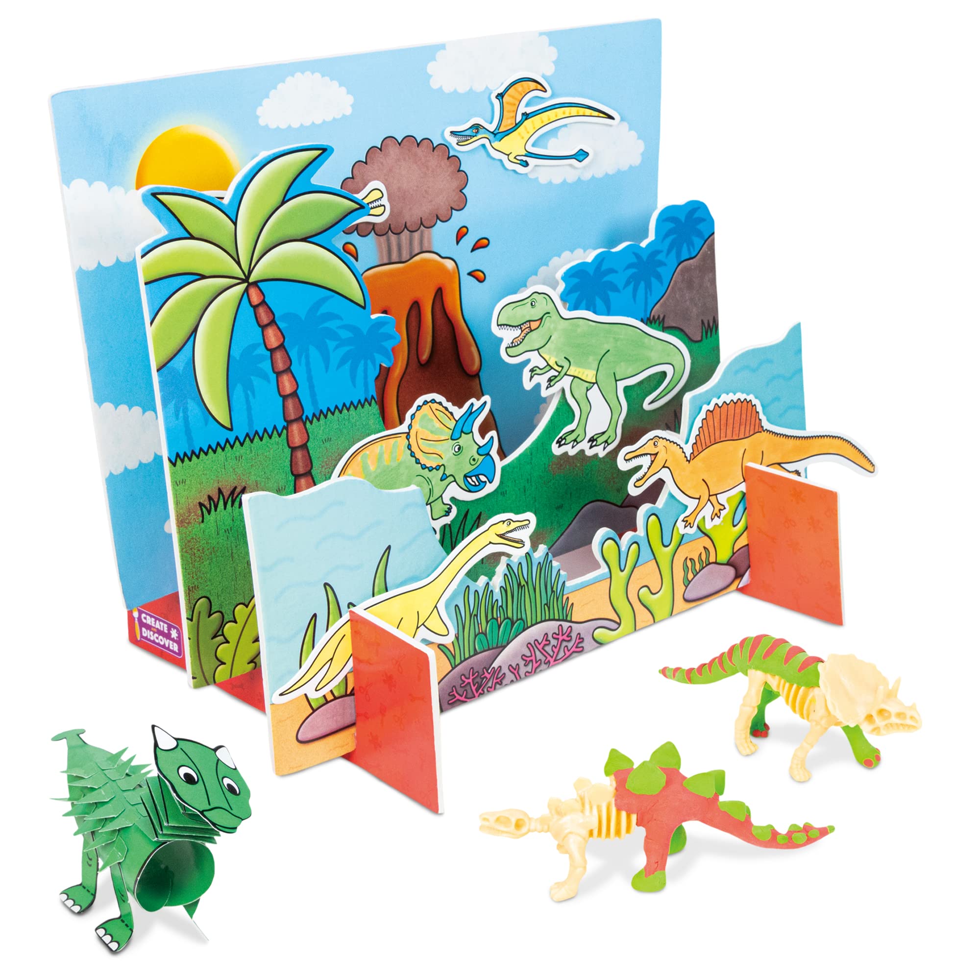 Galt Dino Craft - STEAM Learning Papercraft Kit for Ages 5+ 5