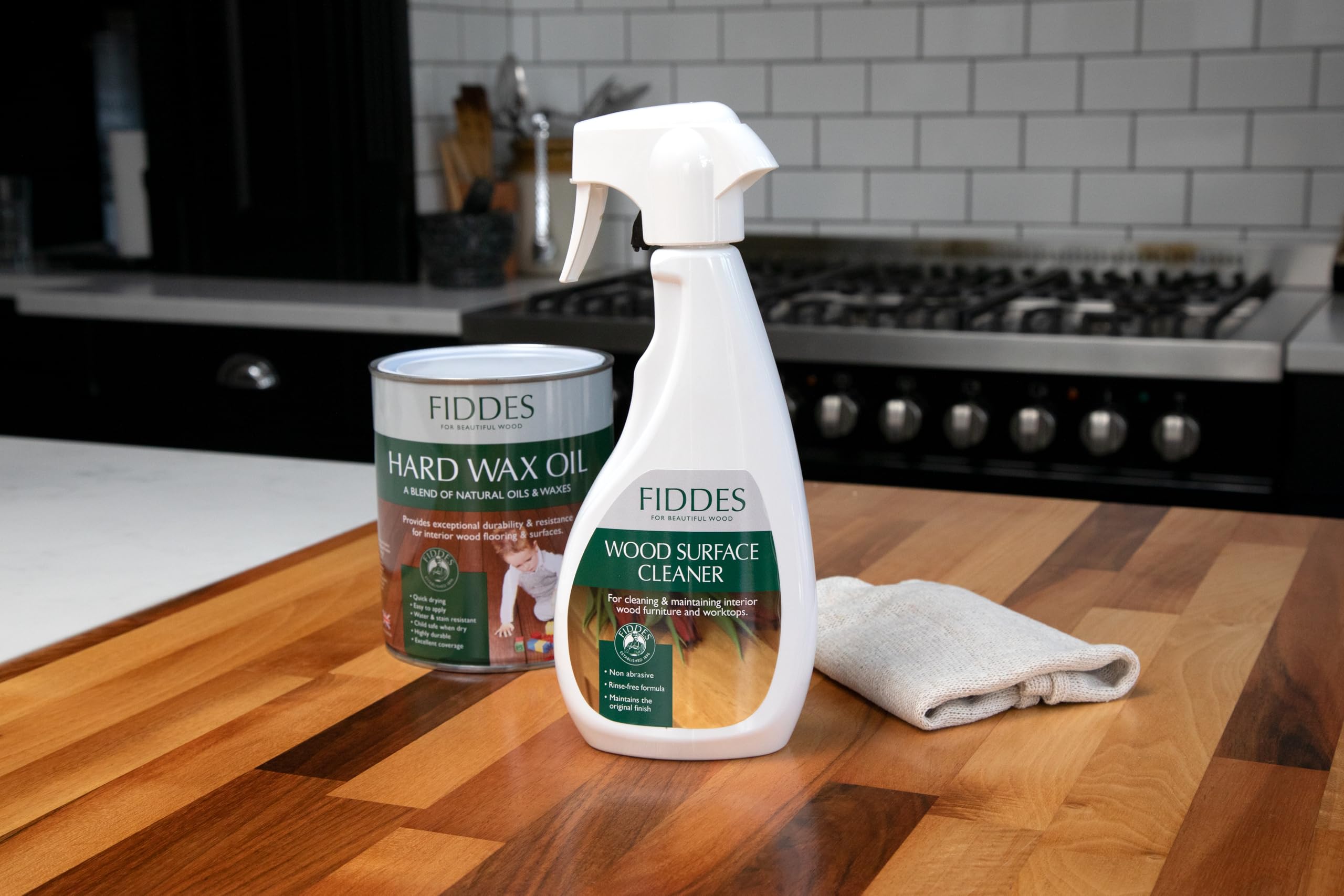 Fiddes & Son Ltd Wood Surface Cleaner - Rinse Free Formula | Pine Scent | 500ml