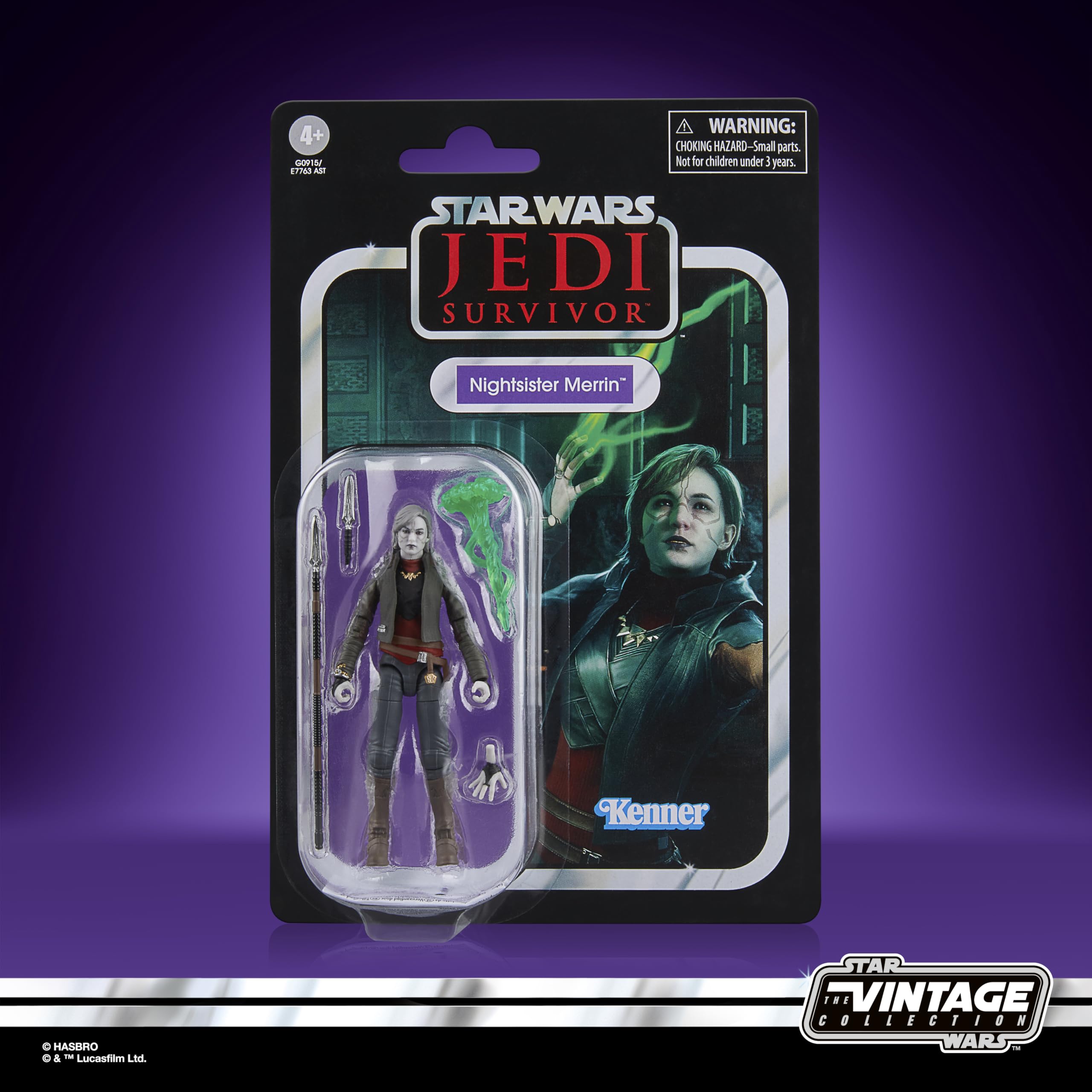 Star Wars The Vintage Collection Nightsister Merrin Action Figure - 9.5 cm Scale, Inspired by Jedi: Survivor 9