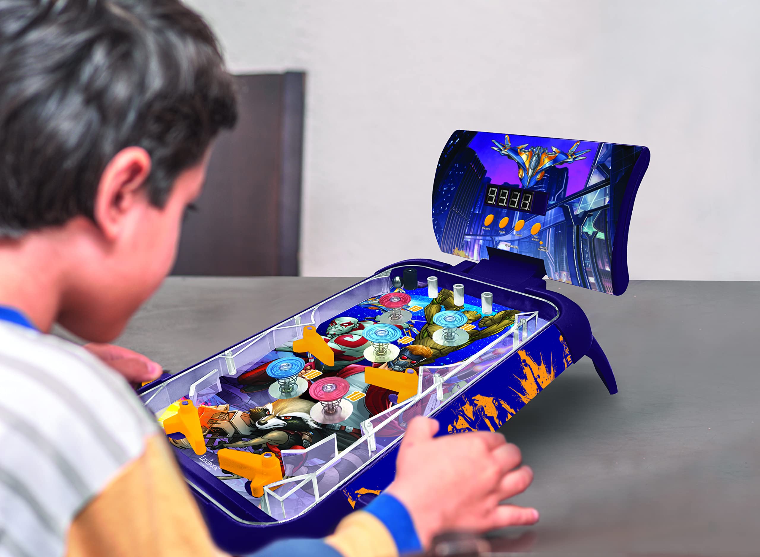 Lexibook JG610GG Marvel Guardians of the Galaxy Electronic Pinball Game - 4 Flippers, LCD Score, Light & Sound Effects 3