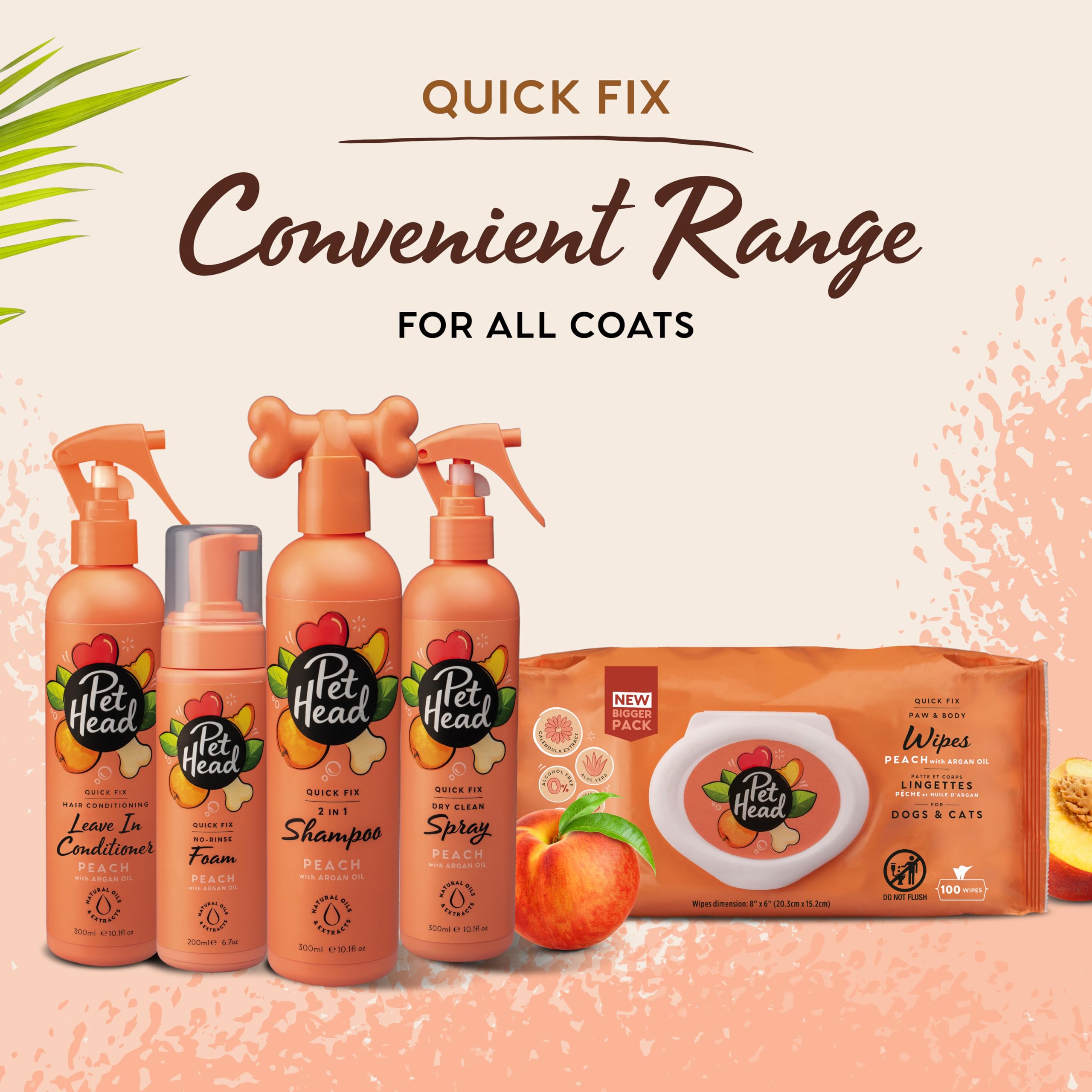 Pet Head Quick Fix Leave-In Conditioner Spray for Dogs - Peach Scent | 300 ml 7