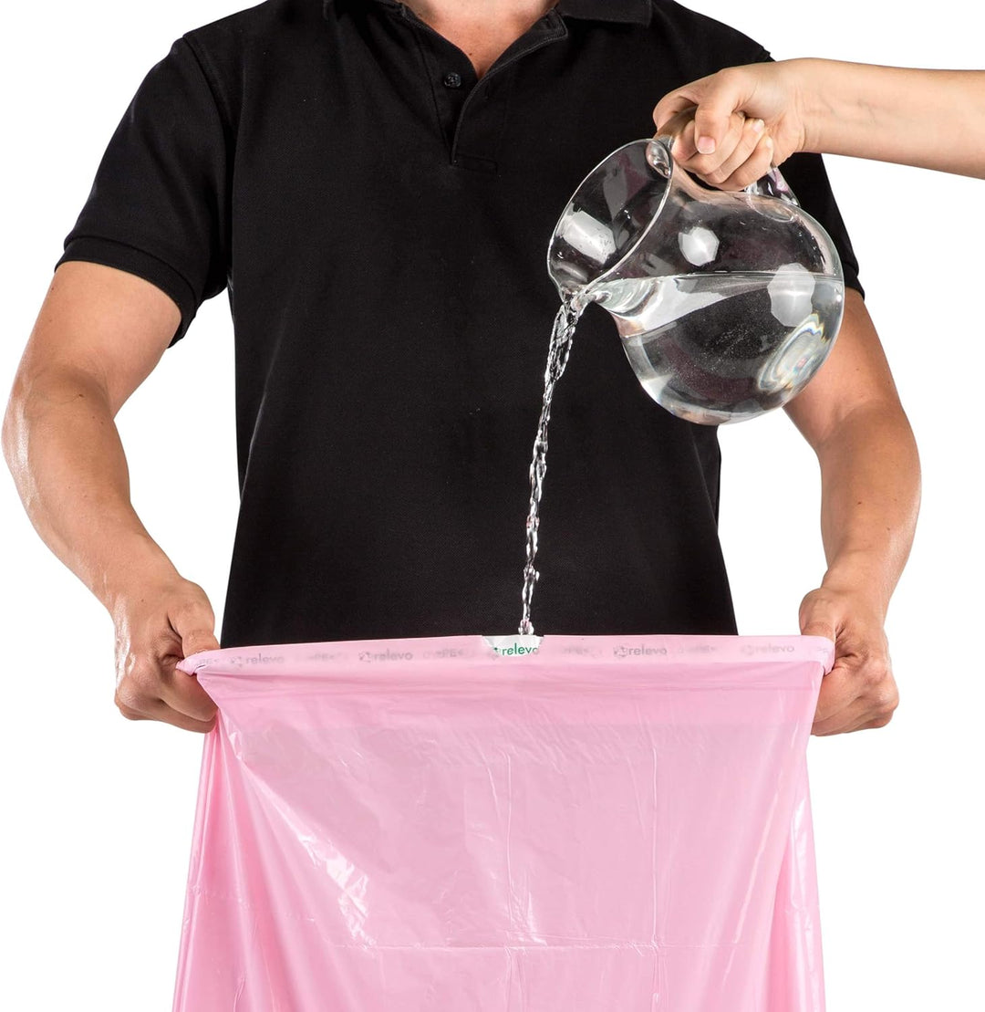 Relevo 100% Recycled Scented Bin Liners, Heavy Duty 30L, 15-Pack