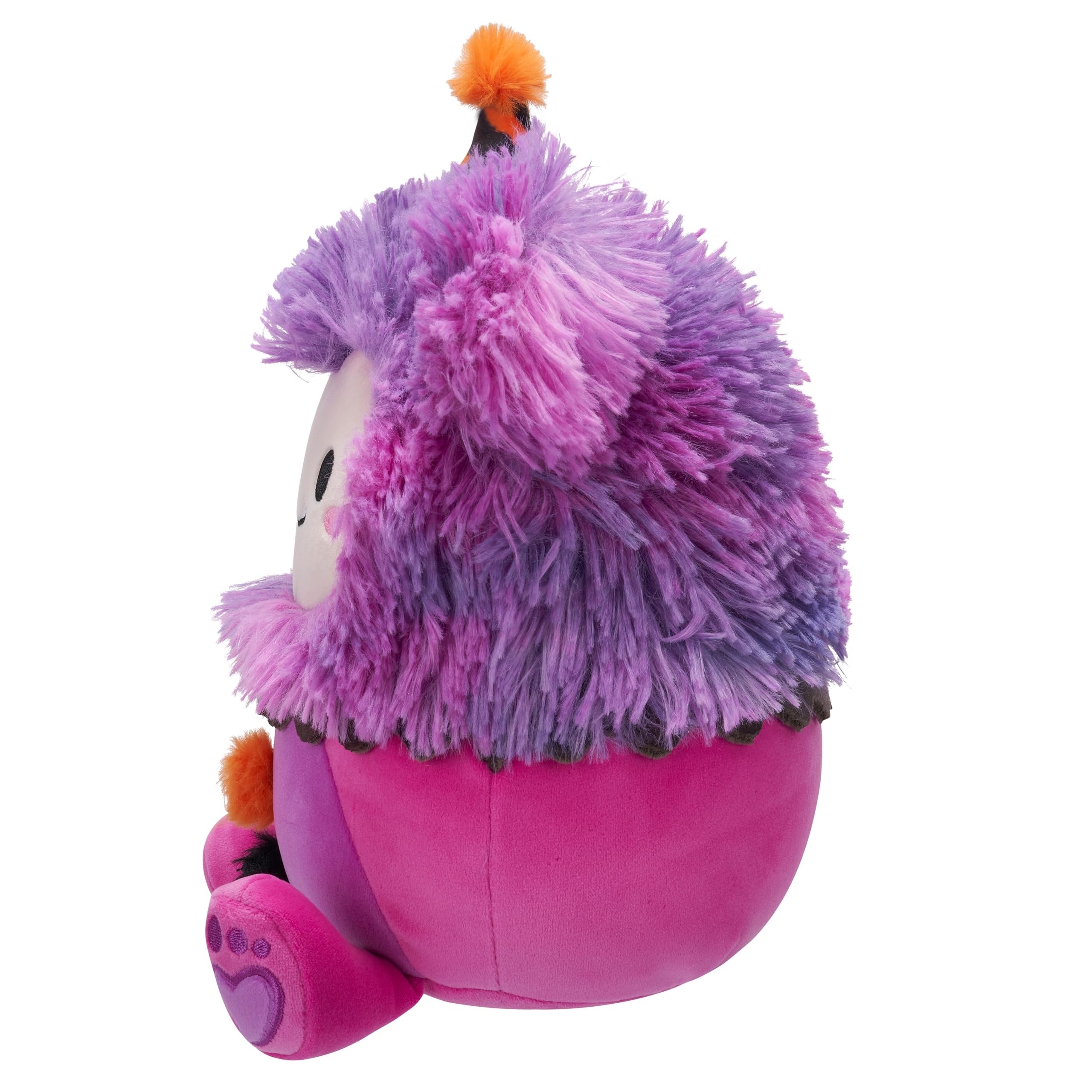 Squishmallows 7.5-Inch Woxie the Magenta Bigfoot in Clown Costume Halloween Plush - Soft Stuffed Animal for Kids 2