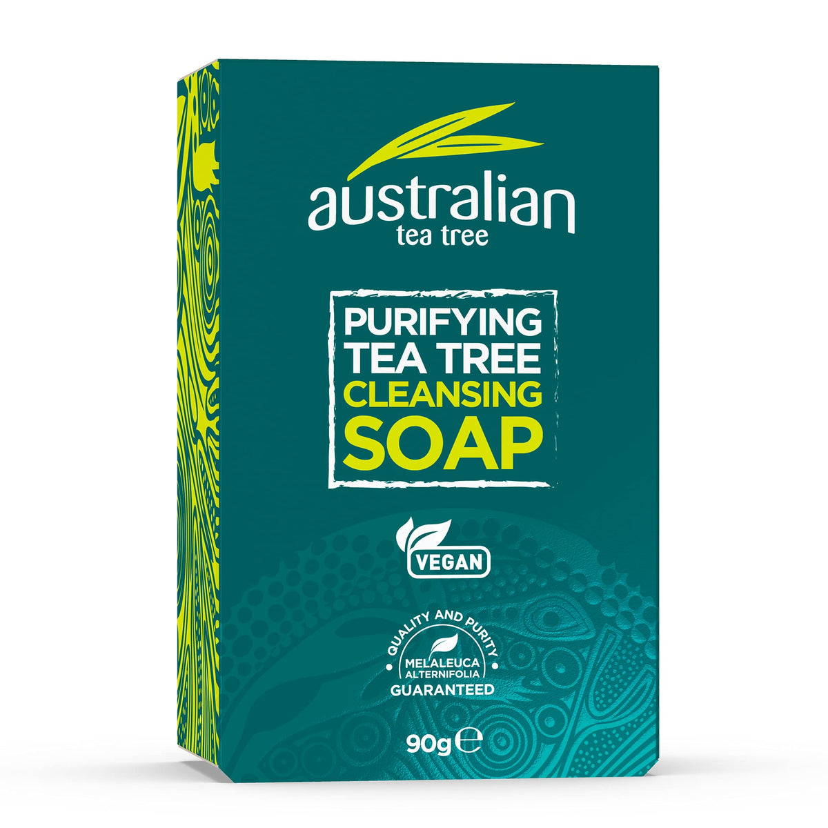 Australian Tea Tree Purifying Soap Bar - Natural, Vegan, Cruelty-Free, 90g