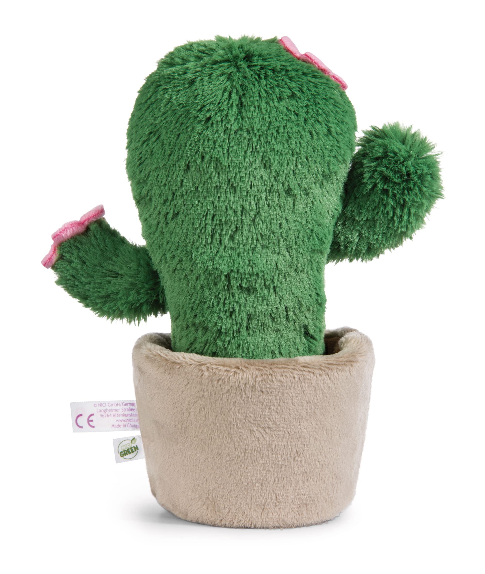 NICI Cuddly Soft Toy Cactus Henriette - 18cm Green Plush Stuffed Animal 5